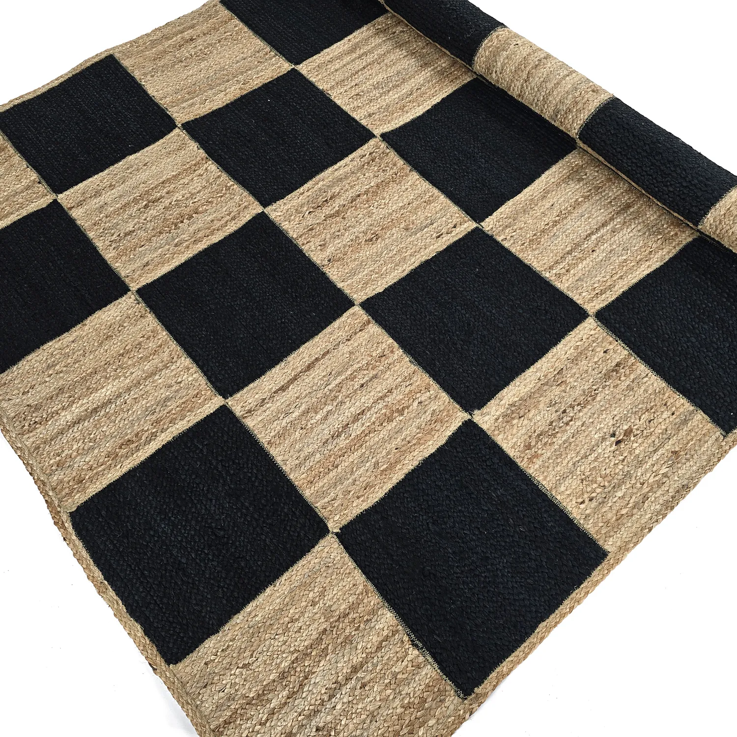 Jutematta - Khulna (natur/svart)