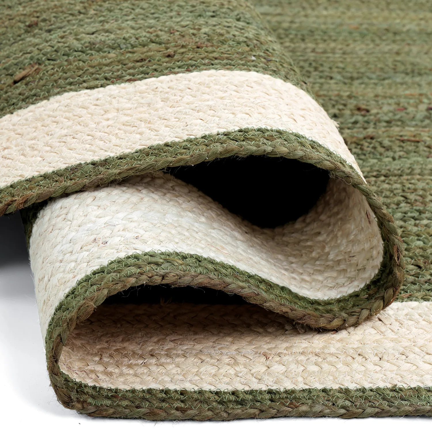 Jutematta - Senaki (militärgrön/vit)