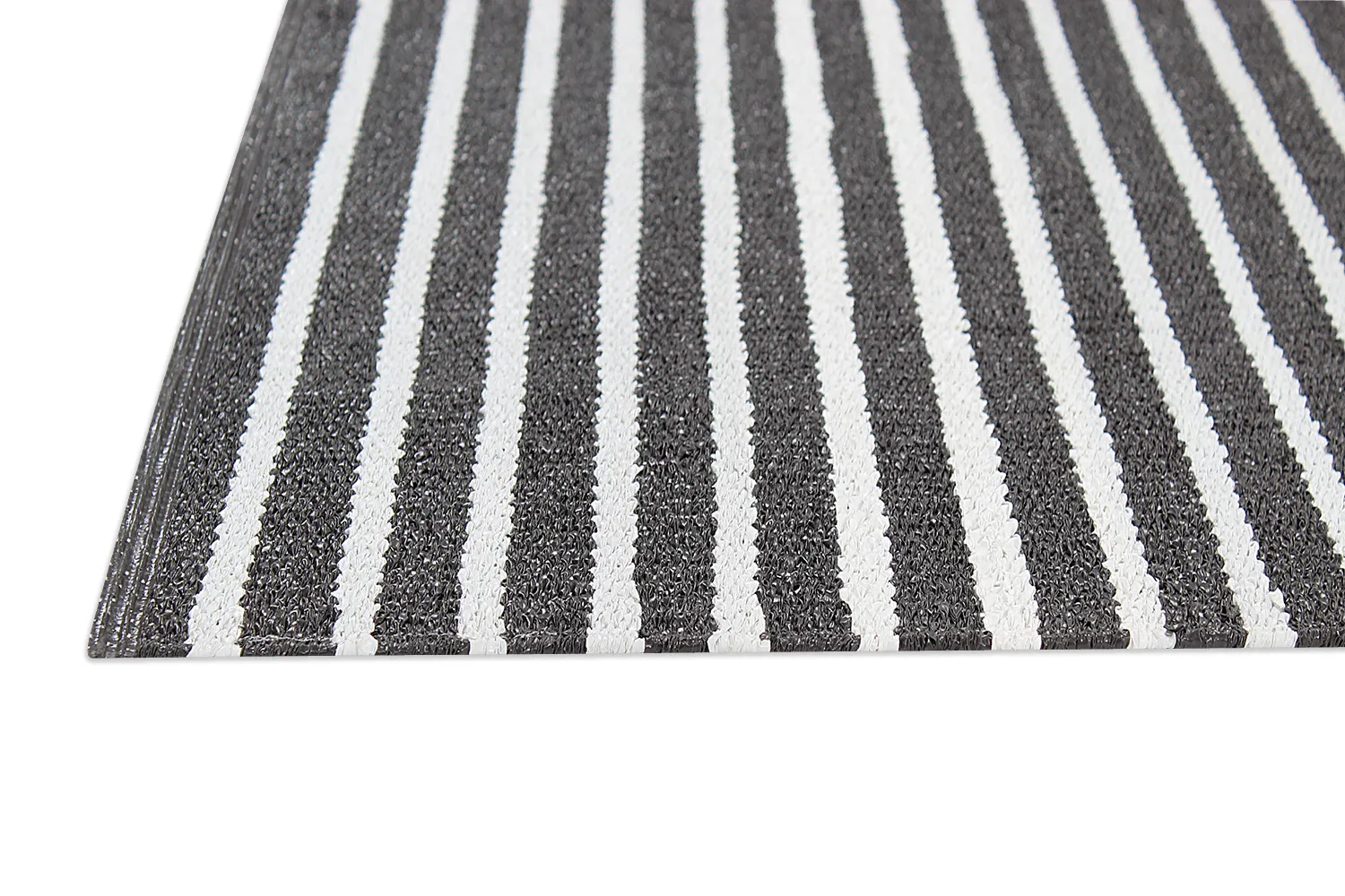 Plastové koberce - Kensington (čierna/biela)