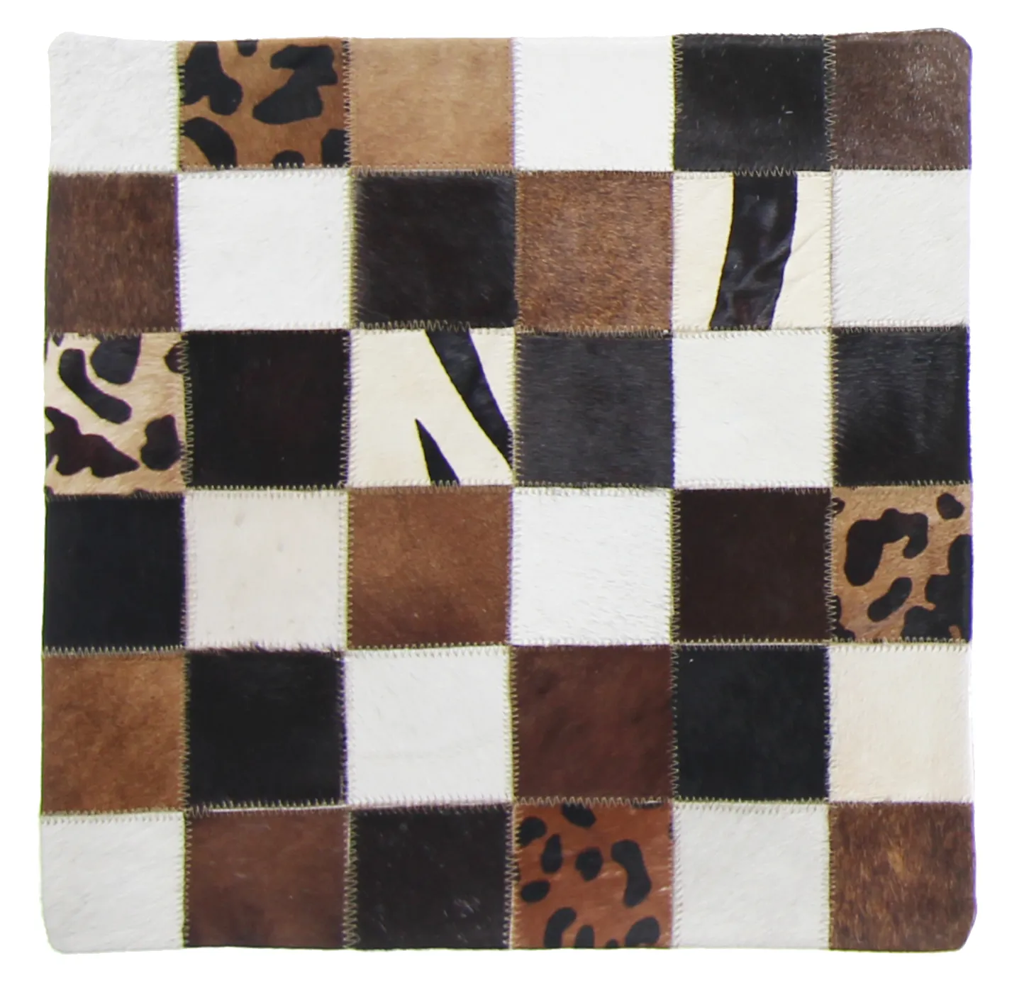Puzdro na vankúš z hovädzej kože 45 x 45 cm