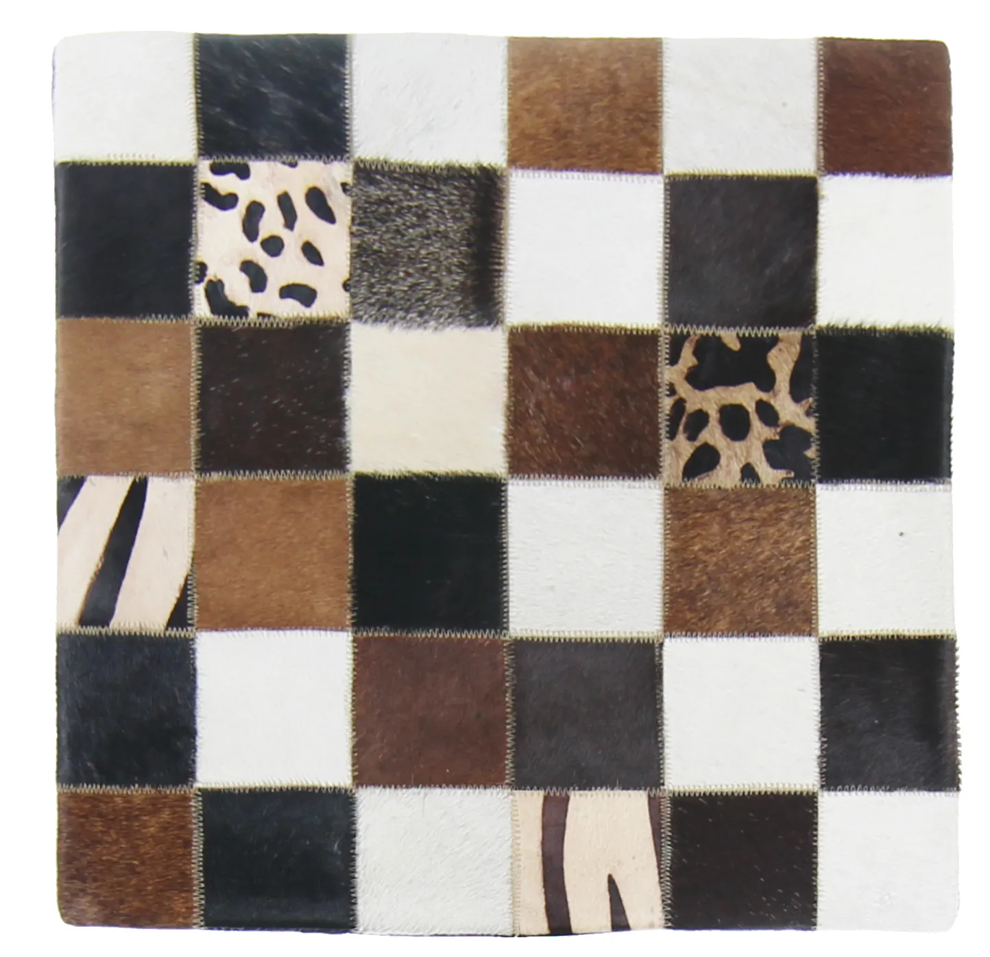 Puzdro na vankúš z hovädzej kože 45 x 45 cm