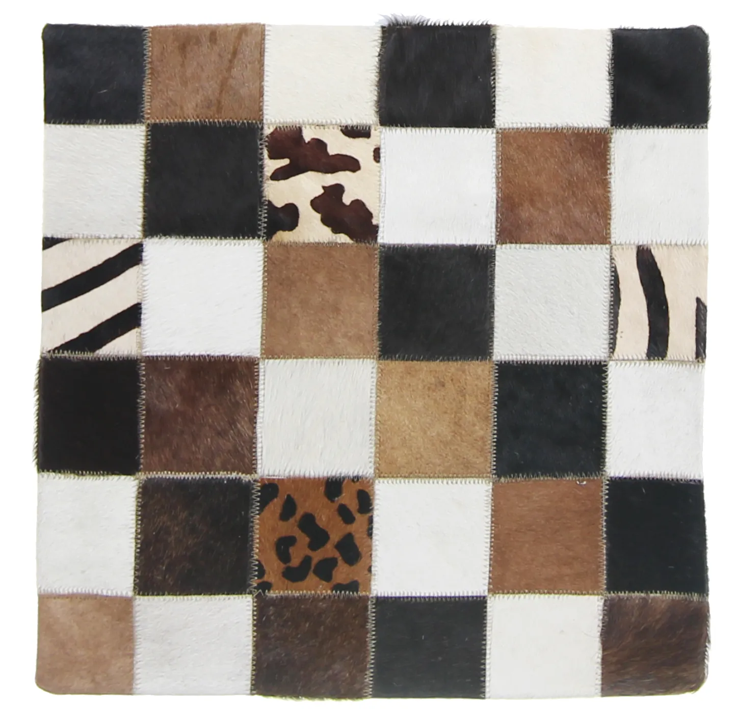 Puzdro na vankúš z hovädzej kože 45 x 45 cm