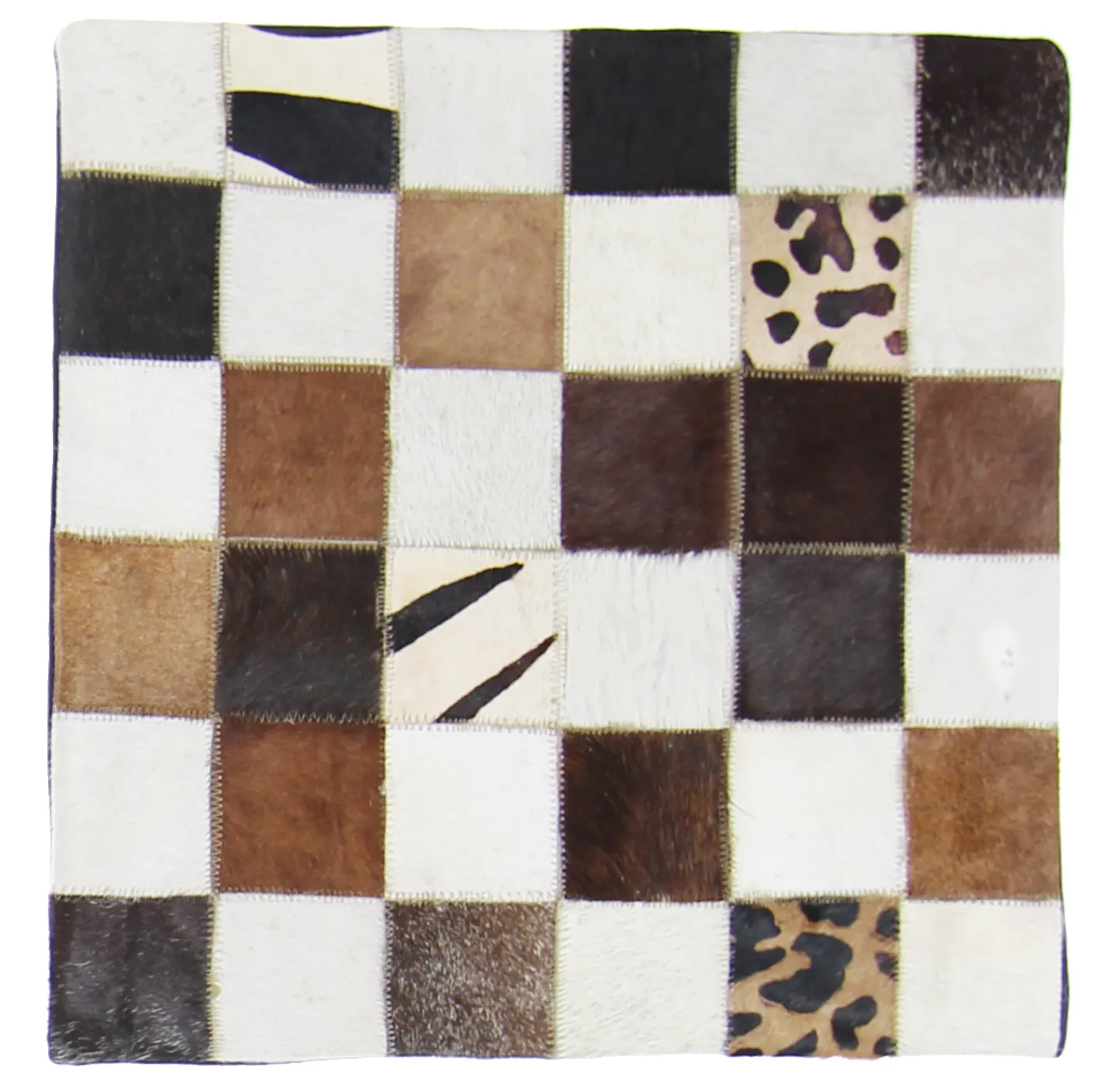 Puzdro na vankúš z hovädzej kože 45 x 45 cm