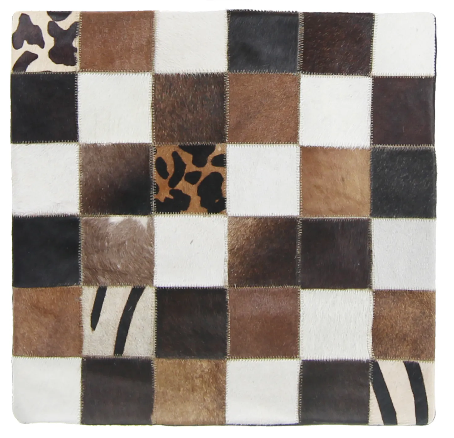 Puzdro na vankúš z hovädzej kože 45 x 45 cm