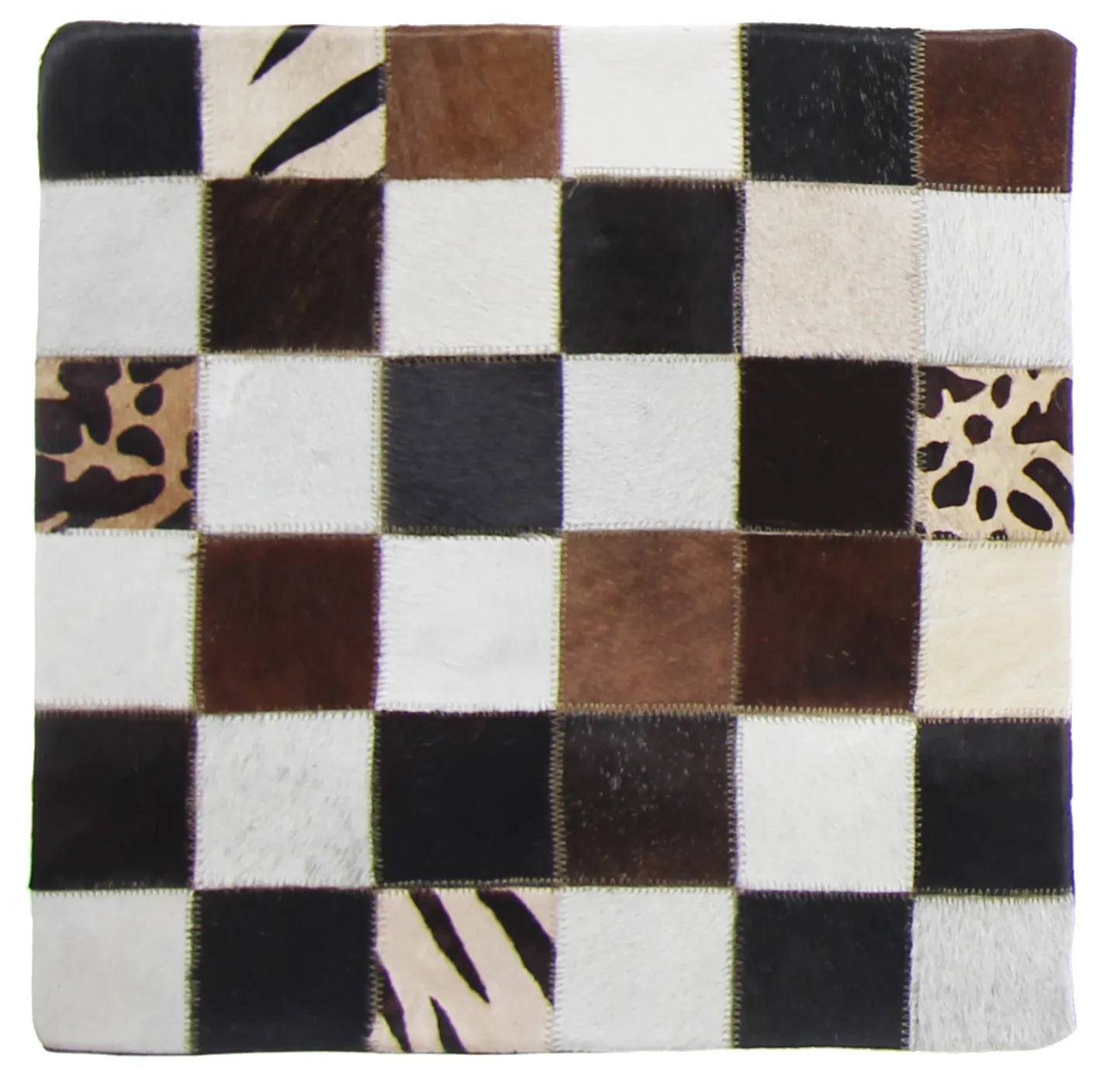 Puzdro na vankúš z hovädzej kože 45 x 45 cm