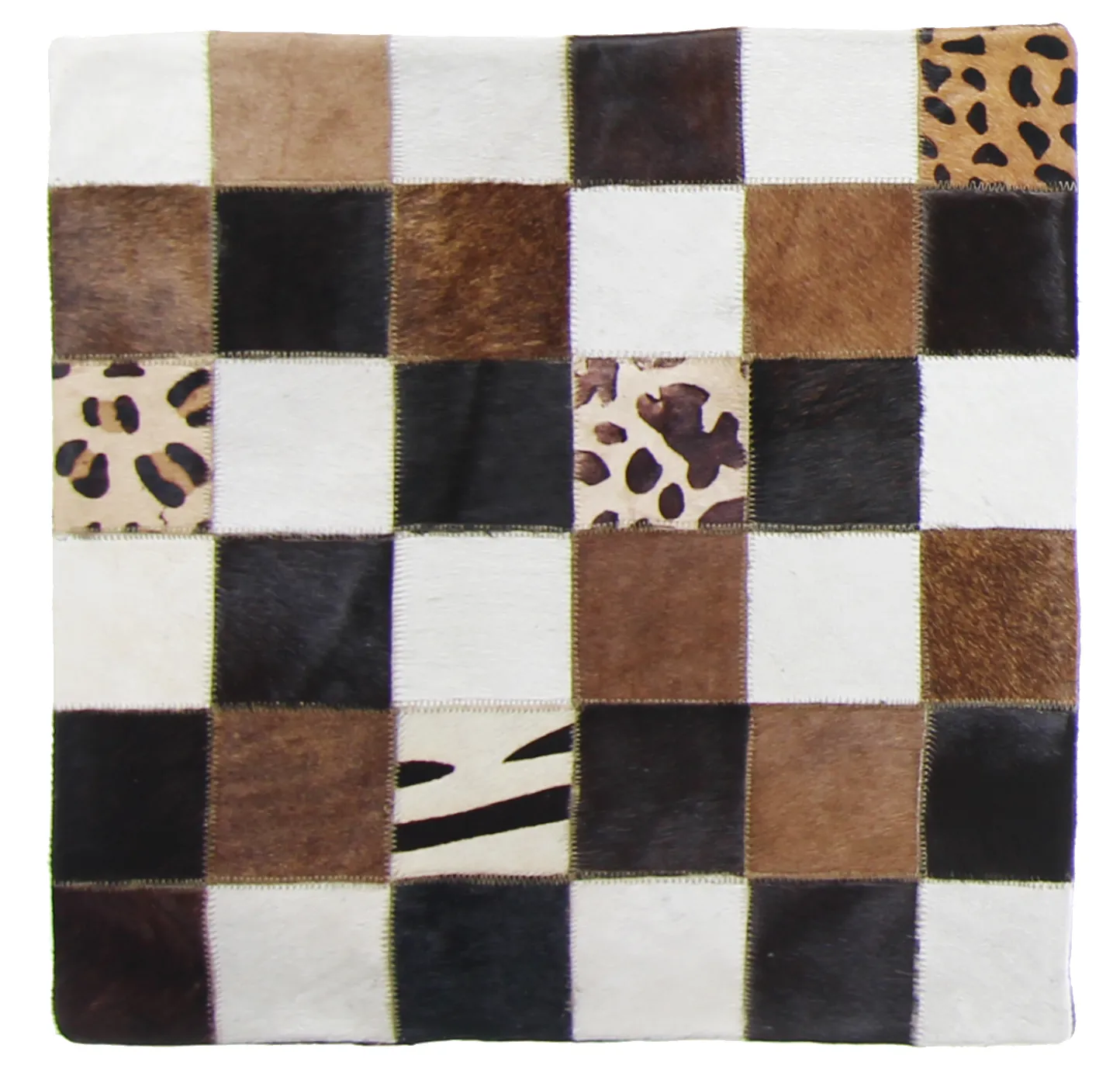 Puzdro na vankúš z hovädzej kože 45 x 45 cm