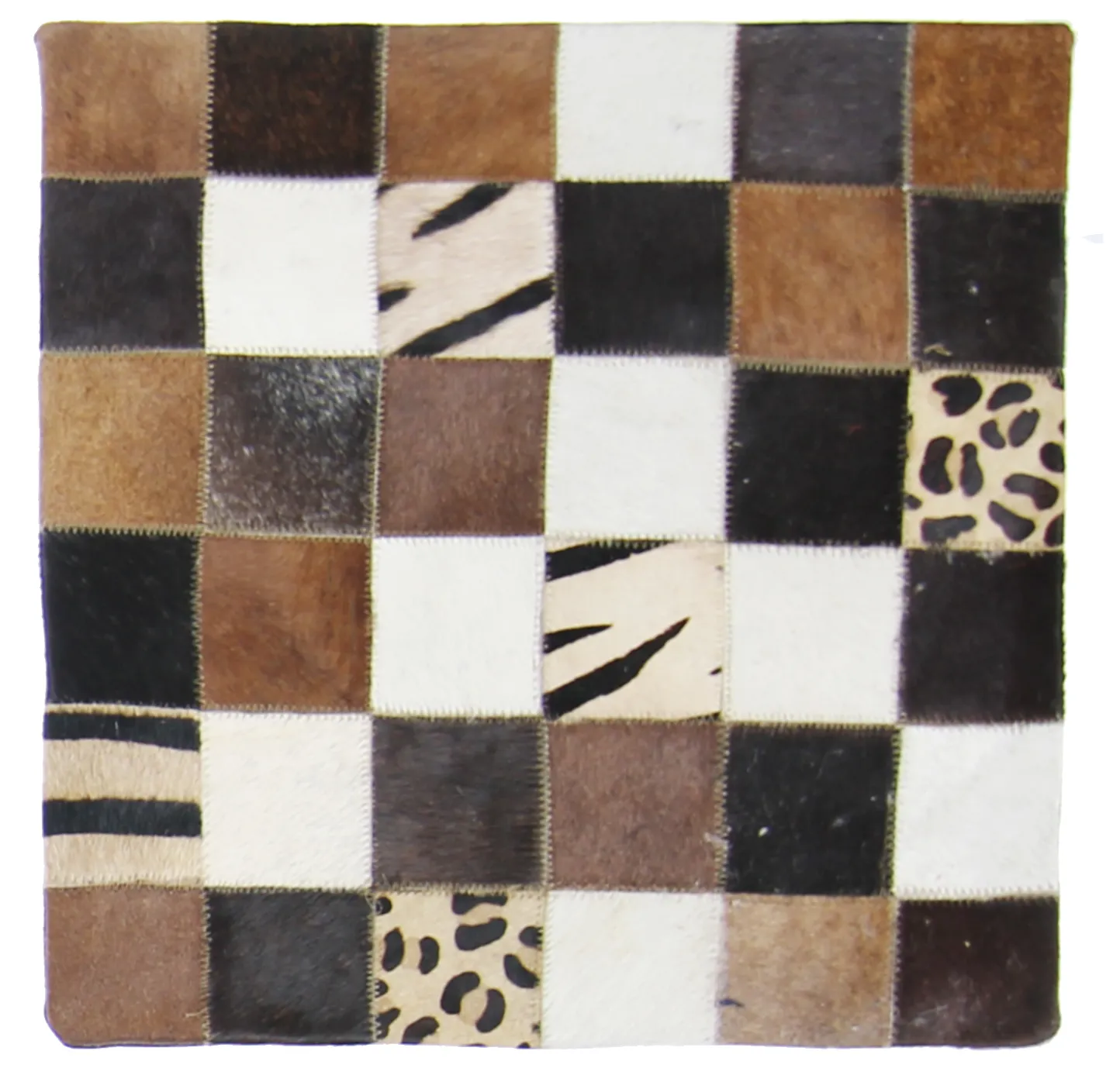 Puzdro na vankúš z hovädzej kože 45 x 45 cm
