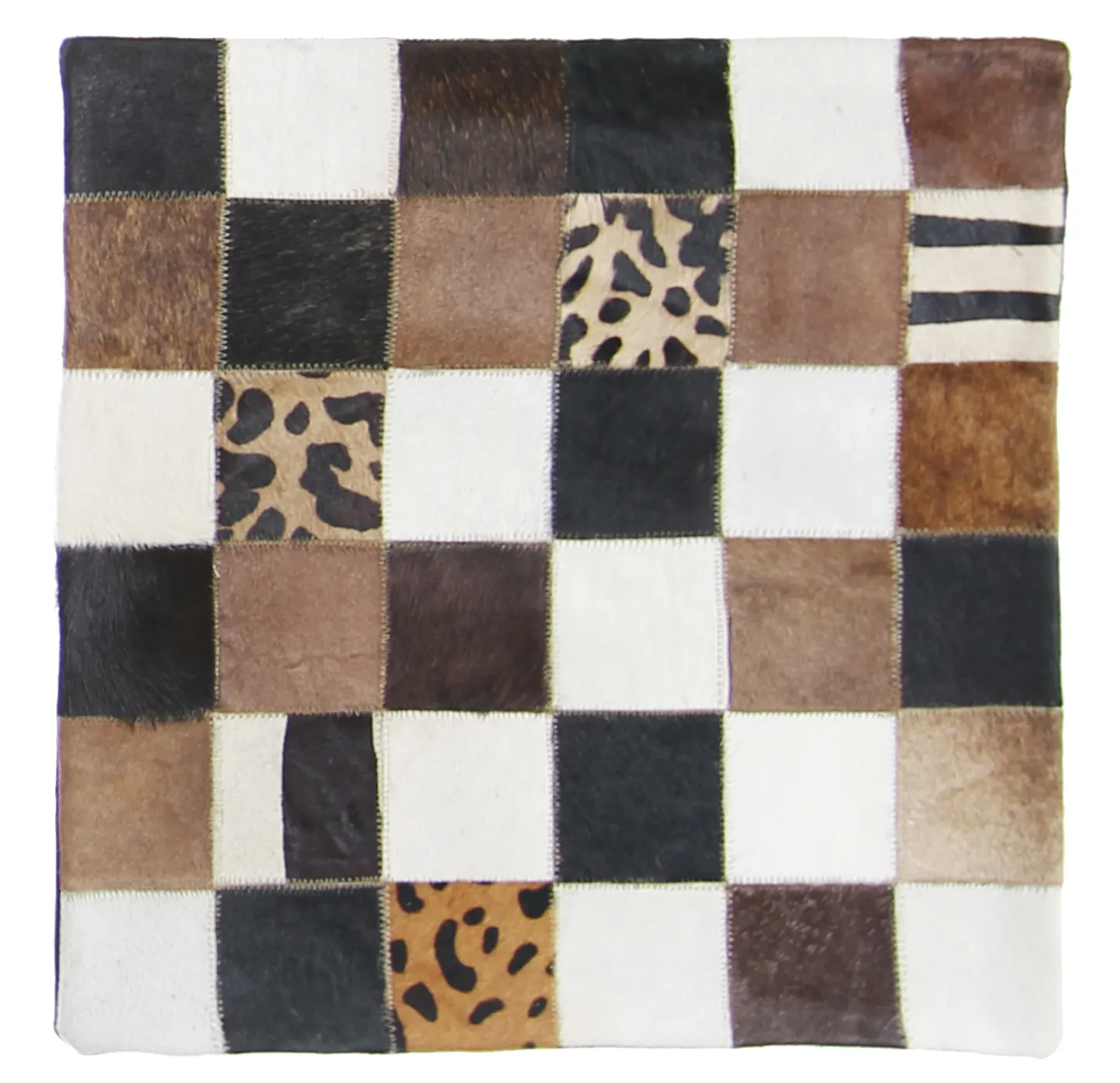 Puzdro na vankúš z hovädzej kože 45 x 45 cm