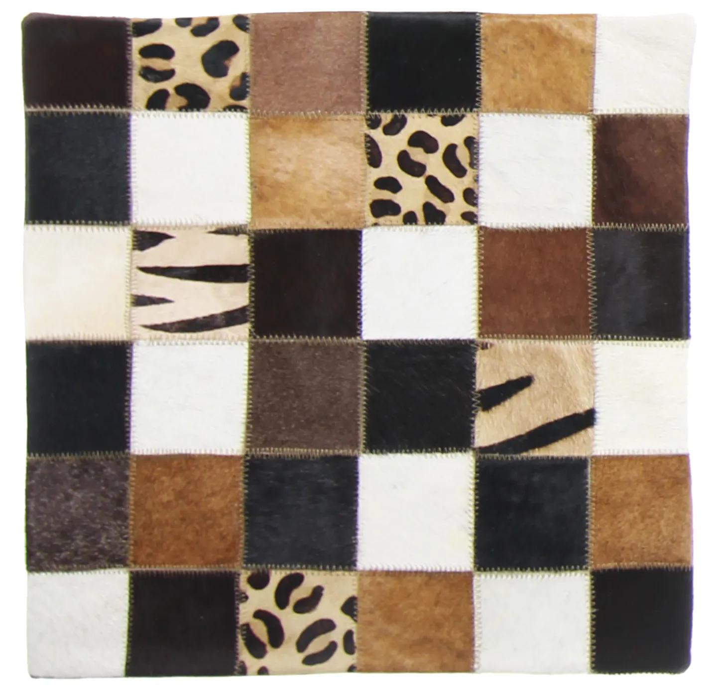 Puzdro na vankúš z hovädzej kože 45 x 45 cm