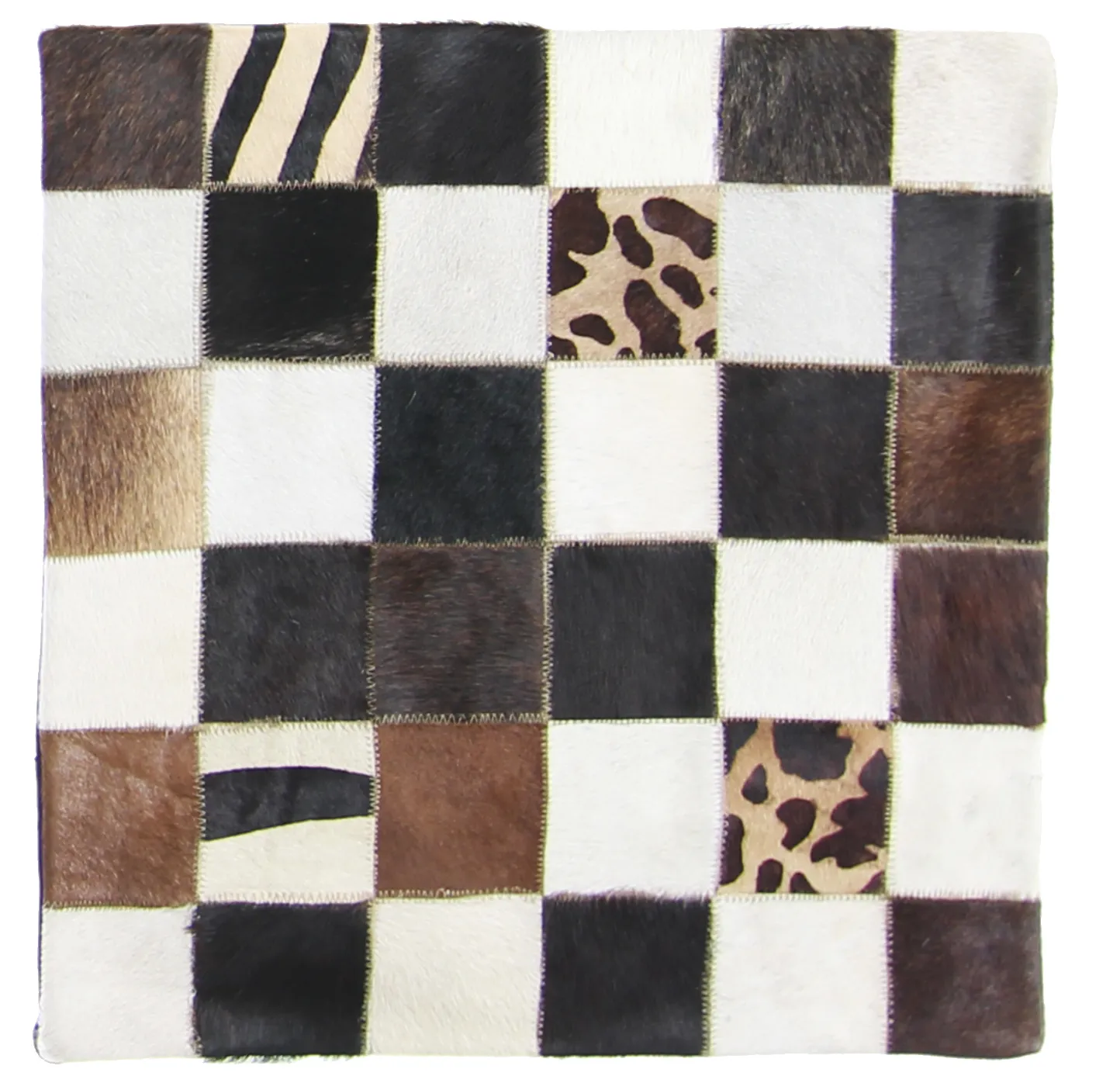 Puzdro na vankúš z hovädzej kože 45 x 45 cm