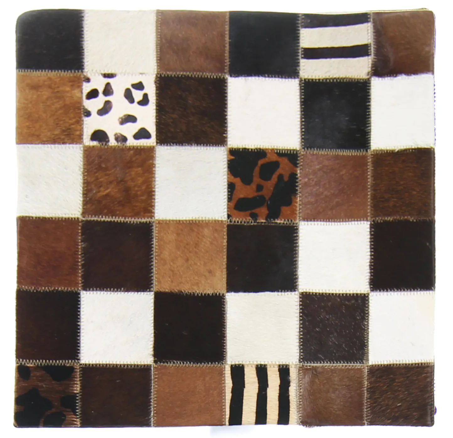 Puzdro na vankúš z hovädzej kože 45 x 45 cm