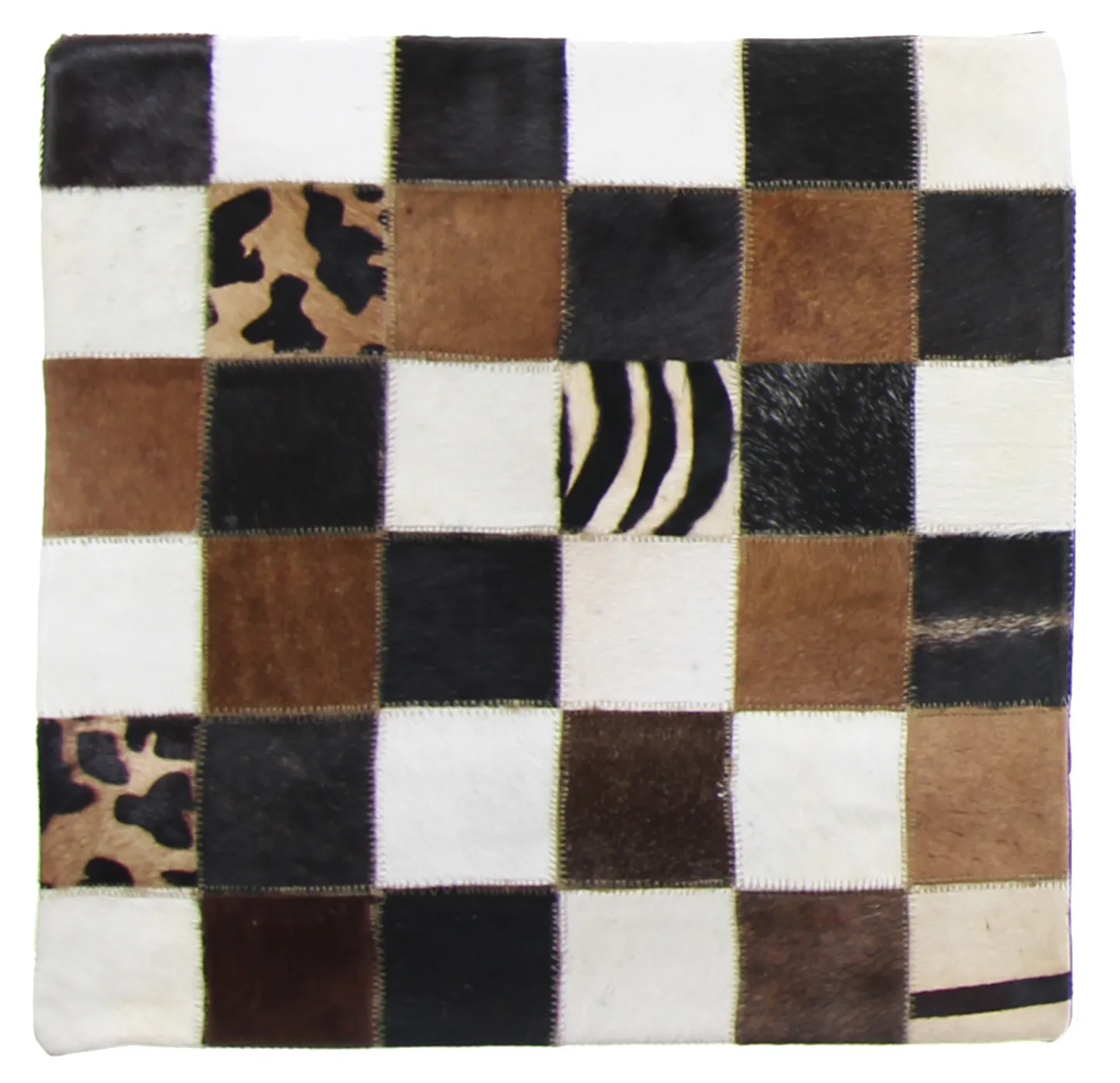 Puzdro na vankúš z hovädzej kože 45 x 45 cm