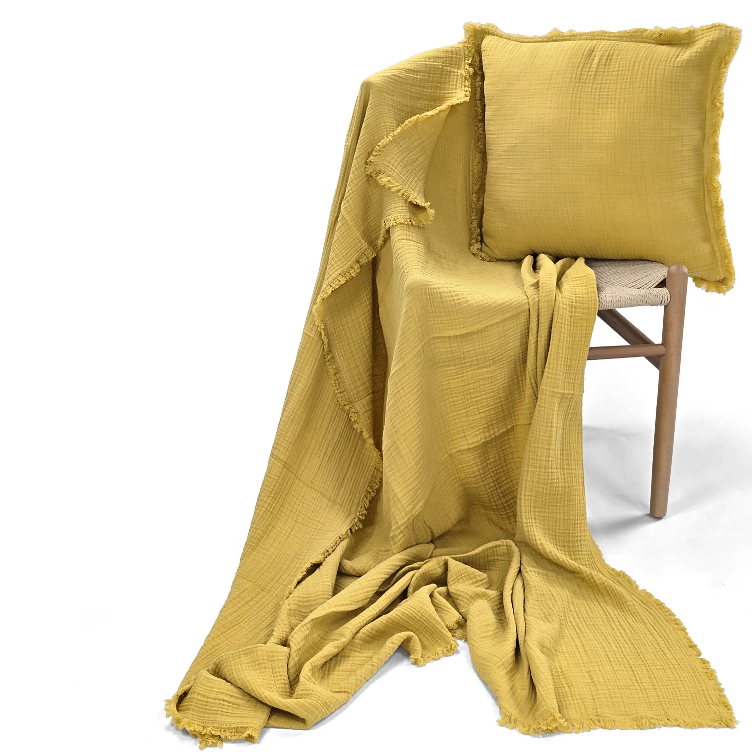 Puzdro na vankúš - Dorena (horčicovo žlté)