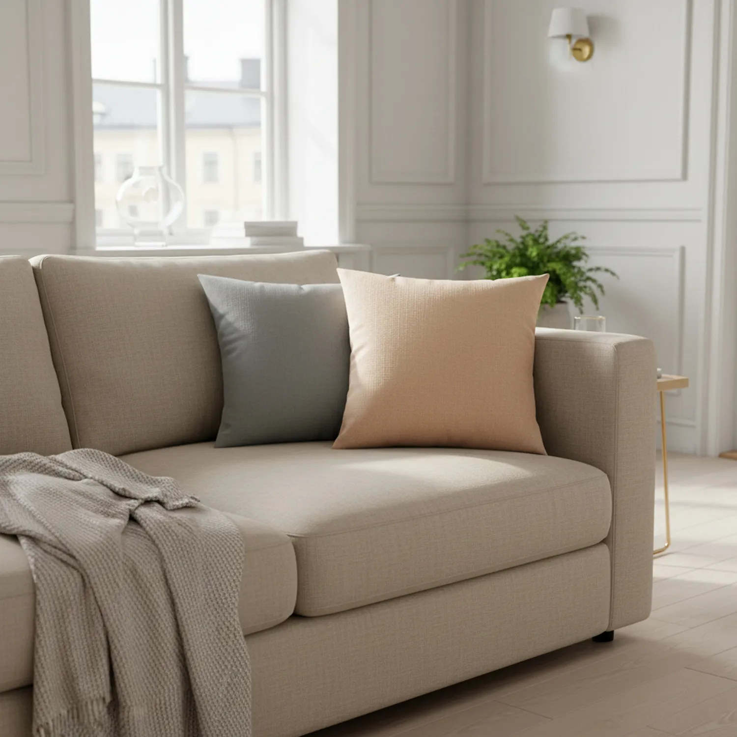 Puzdro na vankúš - Luana (béžová)