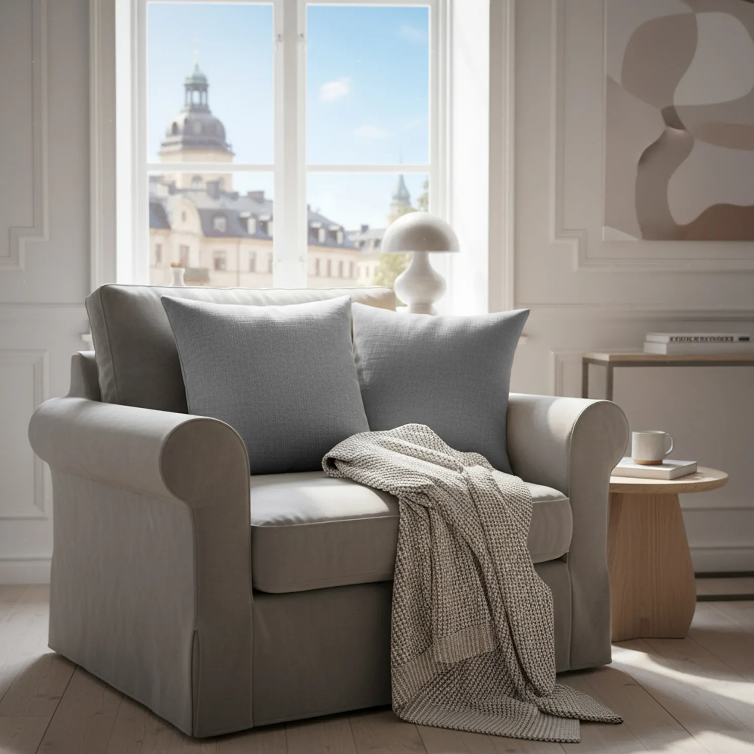 Puzdro na vankúš - Luana (šedá)