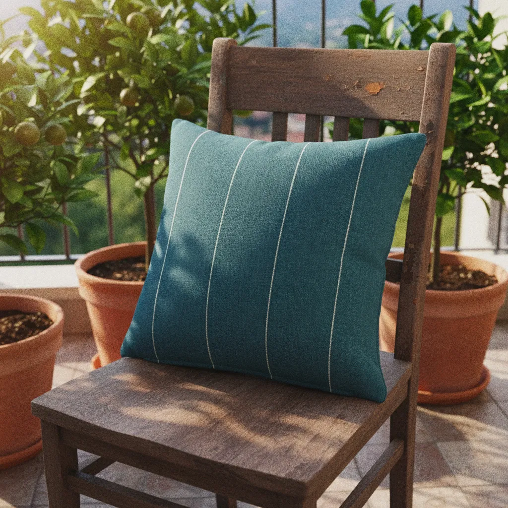 Puzdro na vankúš - Martina Stripe (modrá/biela)