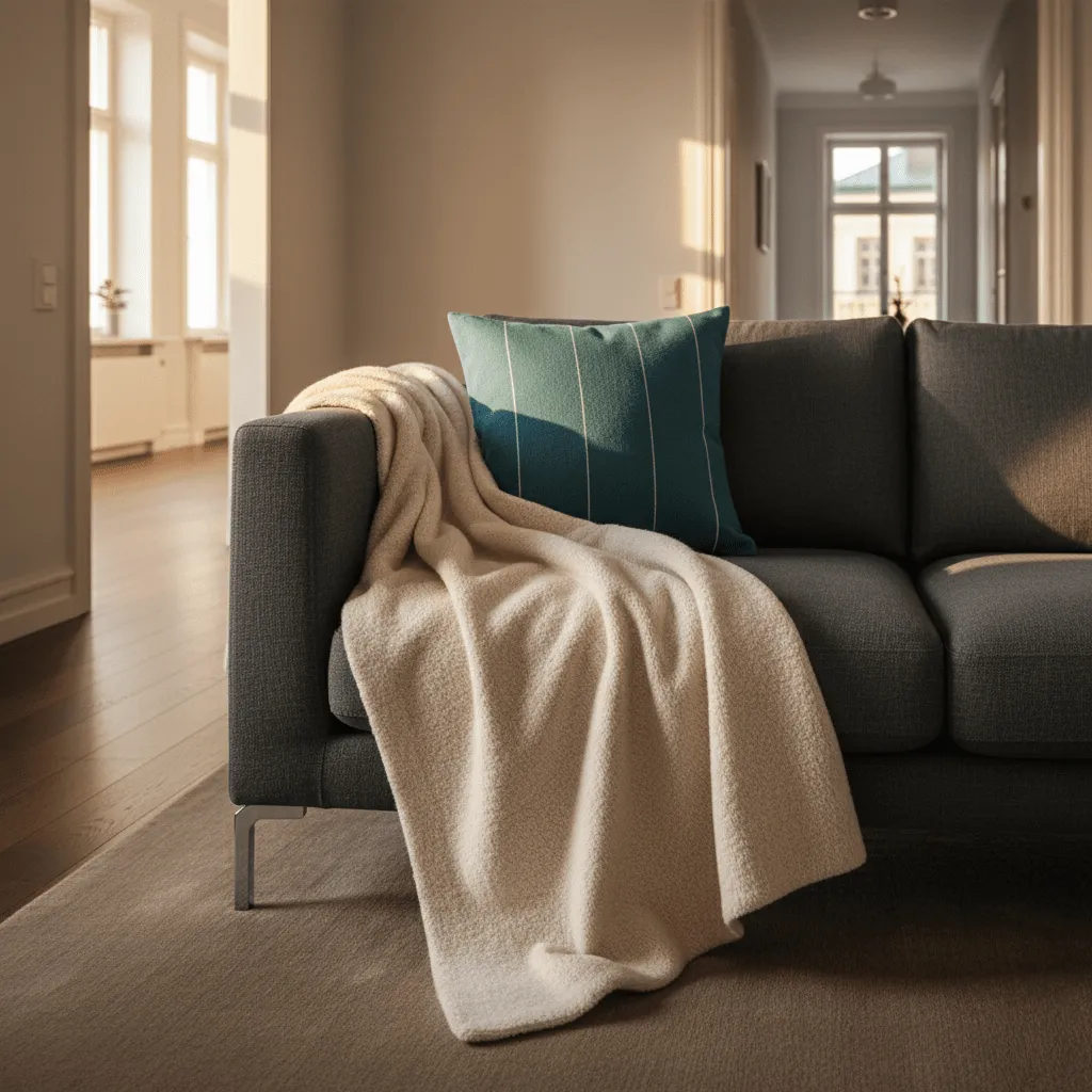 Puzdro na vankúš - Martina Stripe (modrá/biela)