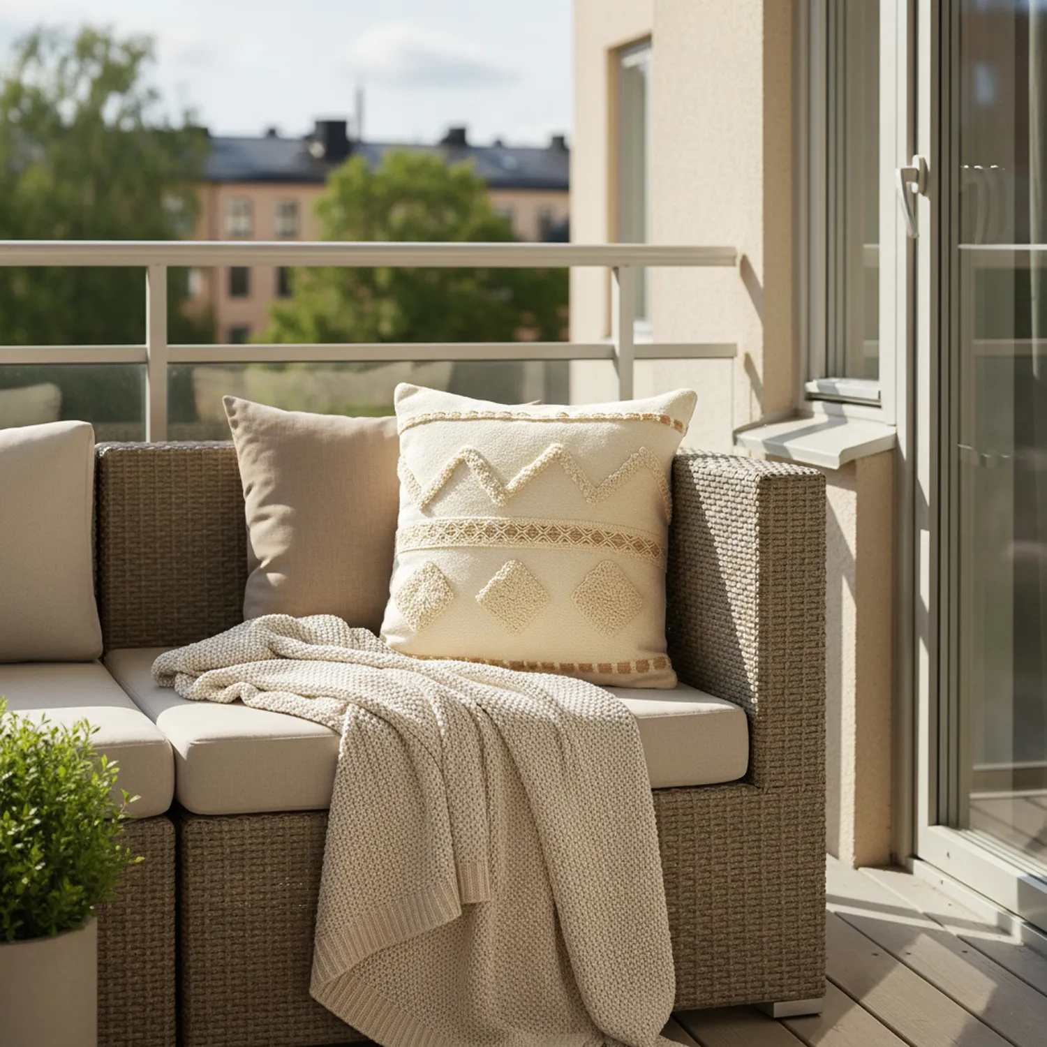 Puzdro na vankúš - Miquelon (biele)