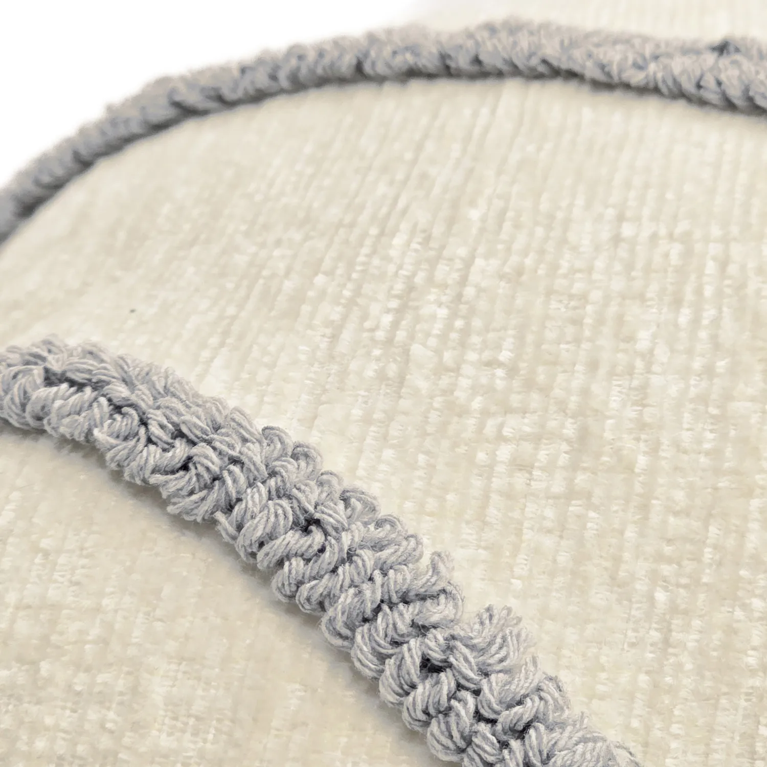 Puzdro na vankúš - Montreux (off white/sivá)