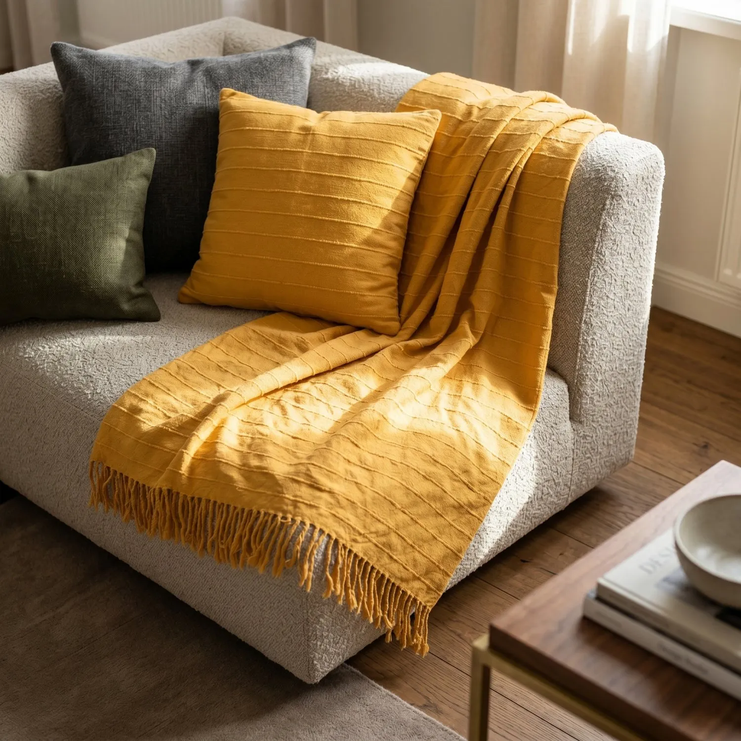 Kuddfodral - Nalani cotton cushion cover (orange)