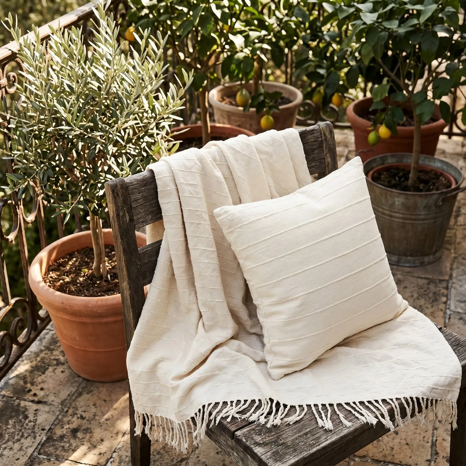 Filtar - Nalani cotton throw (cream)