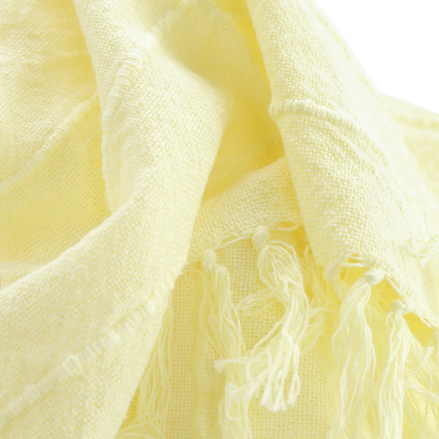 Filtar - Nalani cotton throw (ljusgul)