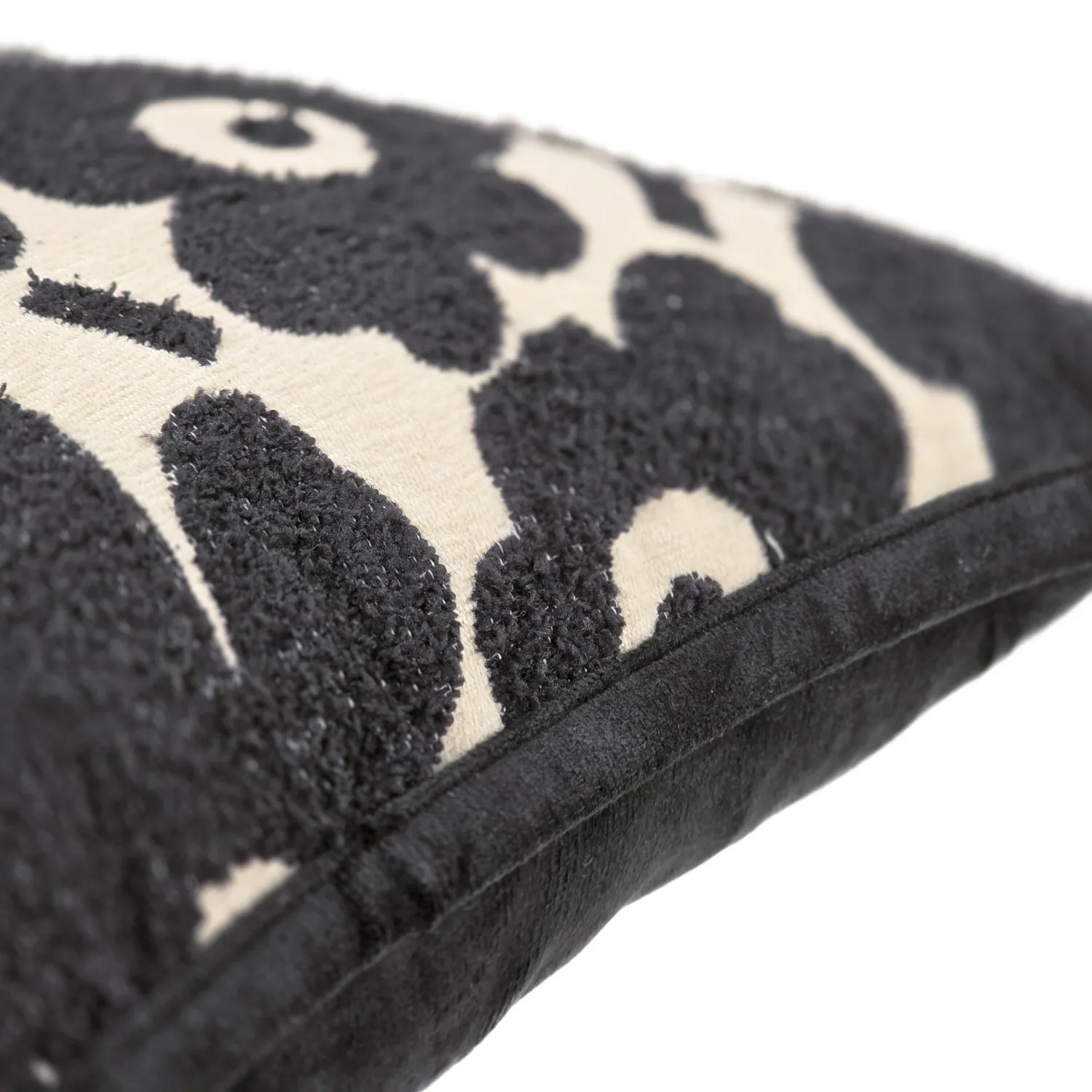 Puzdro na vankúš - Onsala (čierna/biela)