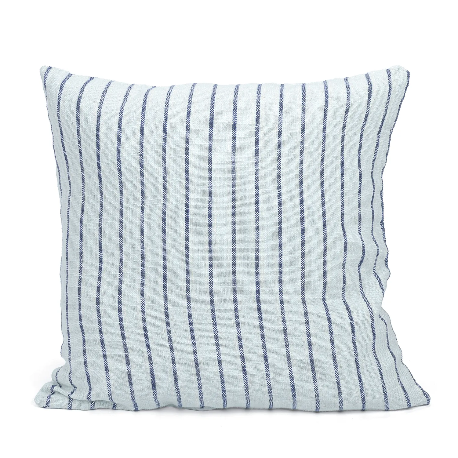 Kuddfodral - Rumi stripe cotton cushion cover (ljusblå/navy/cream)