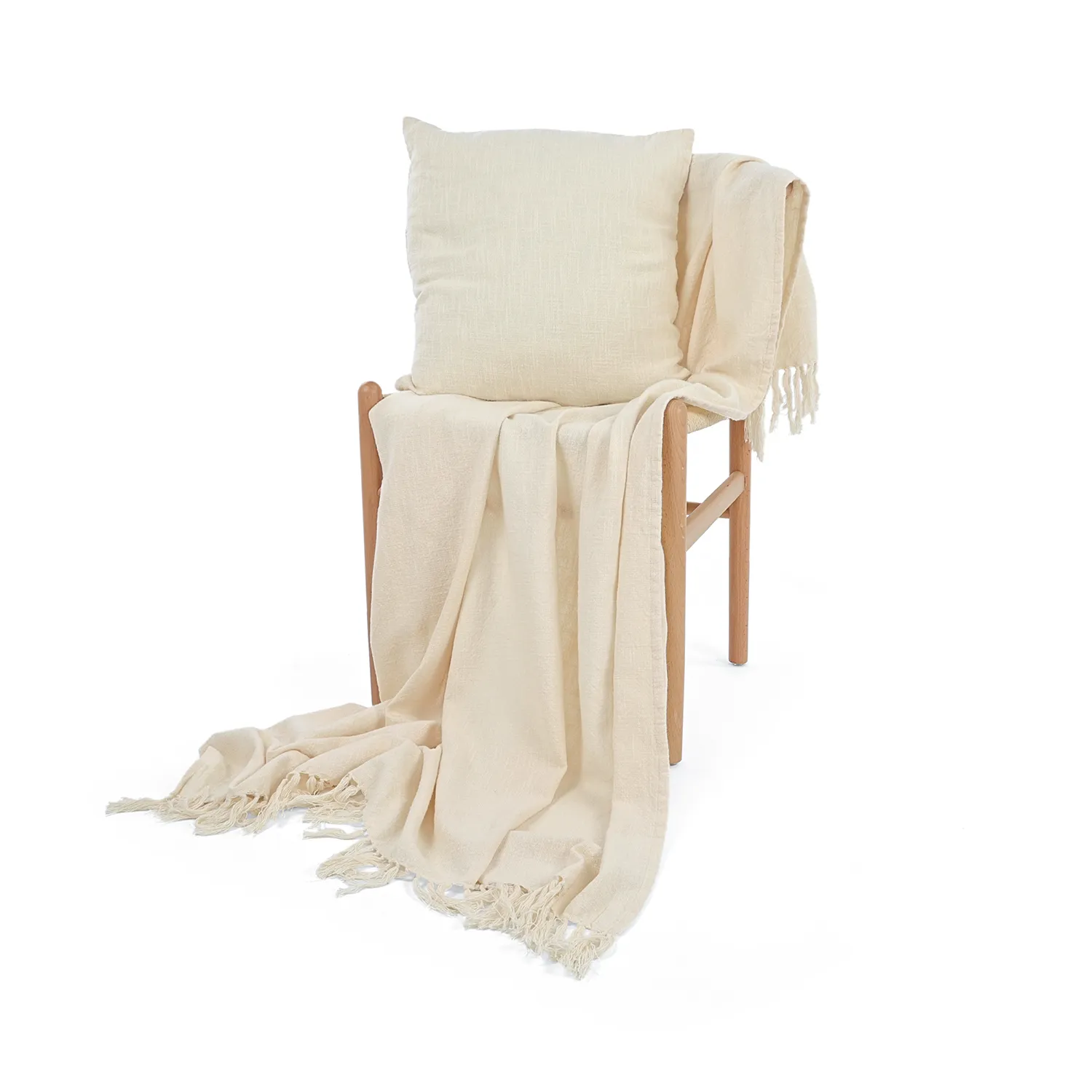 Kuddfodral - Veya cotton cushion cover (cream)
