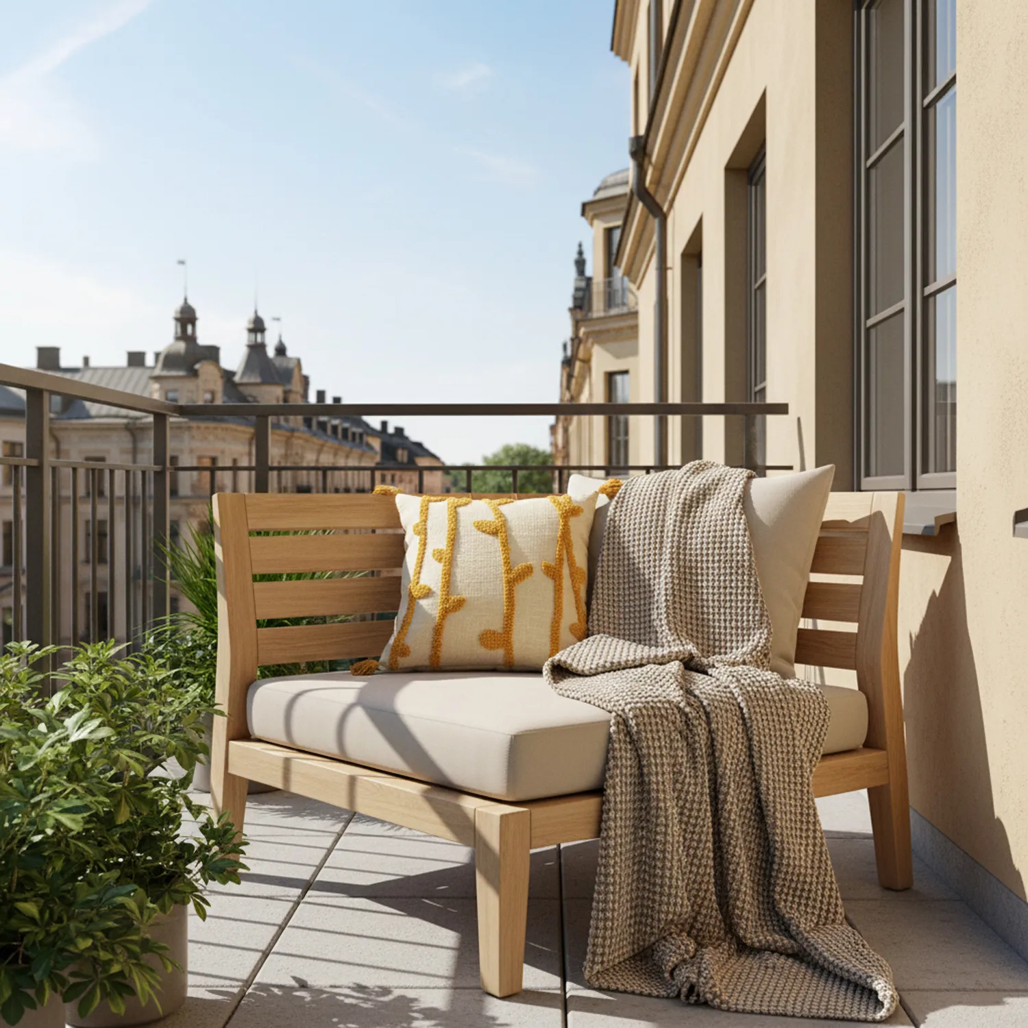 Puzdro na vankúš - Vine (biela/žltá)