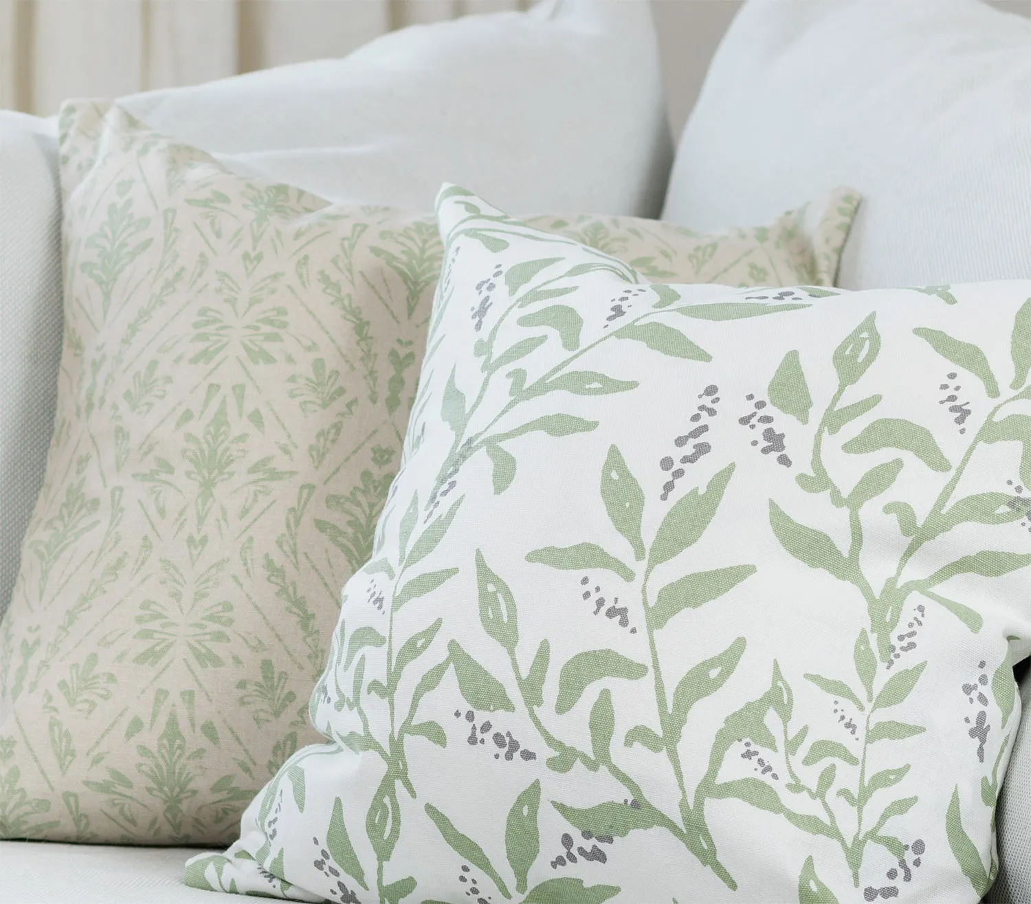 Obal na vankúš 2-pack - Minna (zelená)