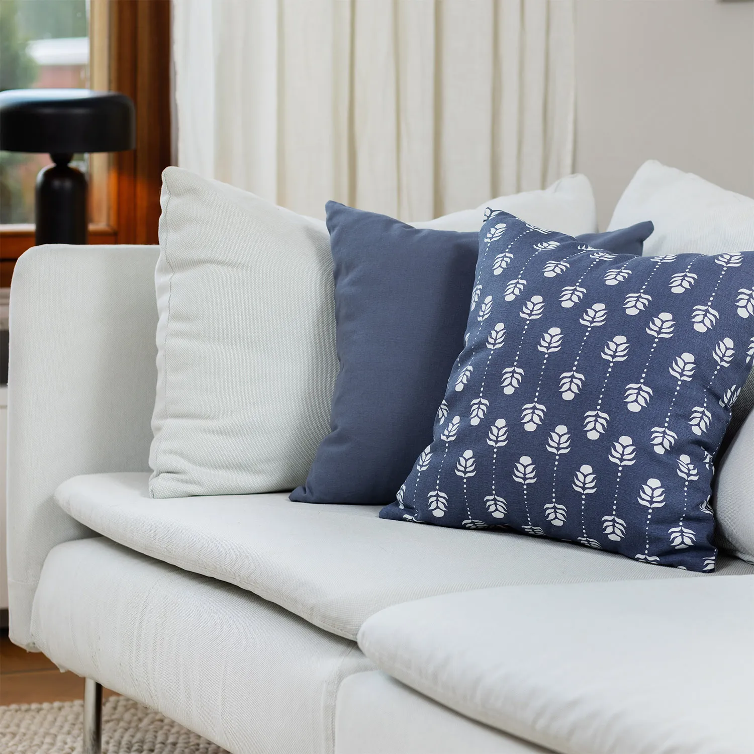 Obal na vankúš 2-pack - Sari (modrý)