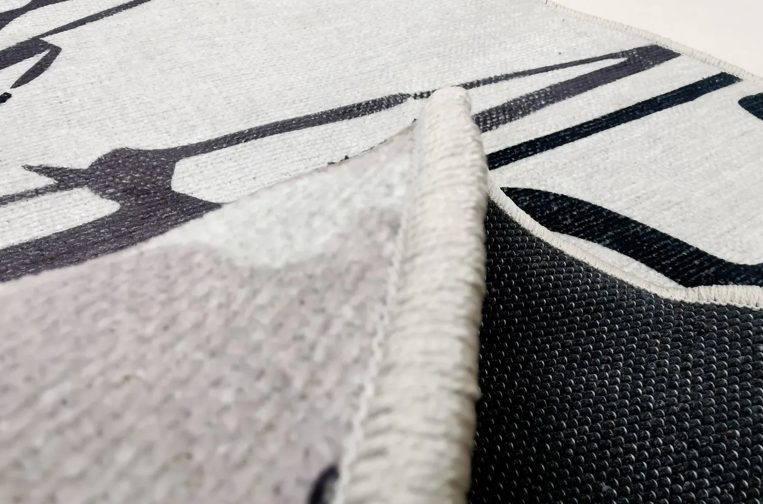 Kruhový koberec - Lawrance (šedá/biela)