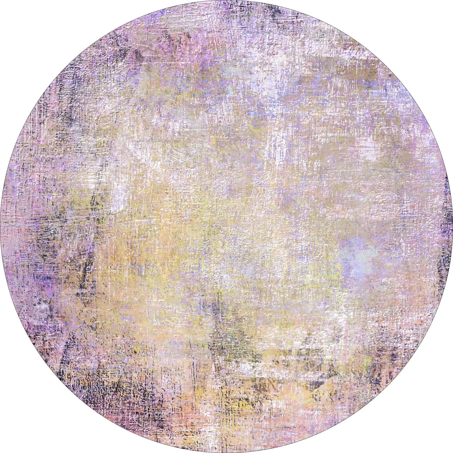 Kruhový koberec - Loures (fialový)
