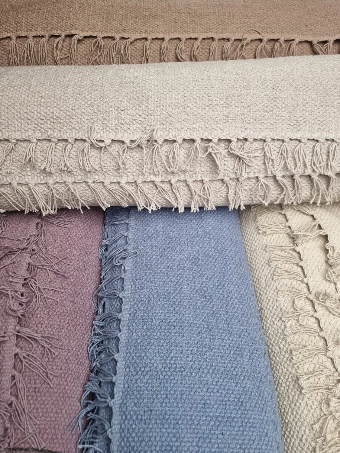 Bavlnený koberec - Lilje (modrý)