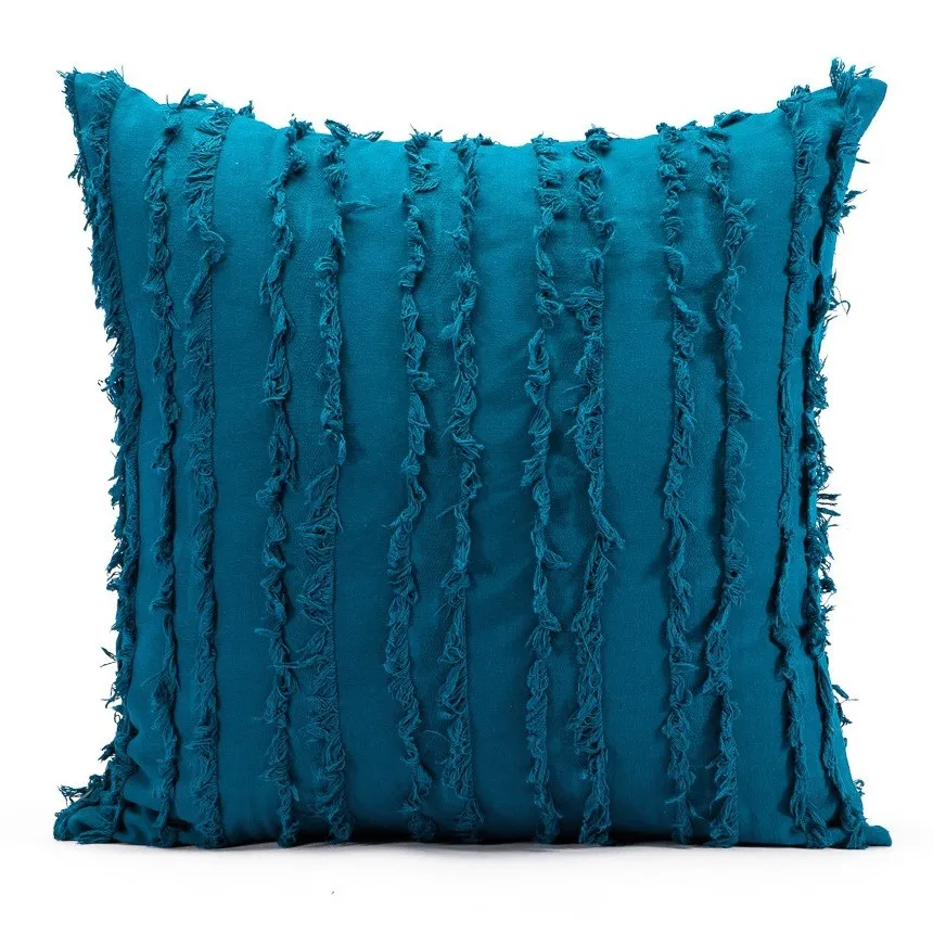 Puzdro na vankúš - Boho Linen 45 x 45 cm (modré)