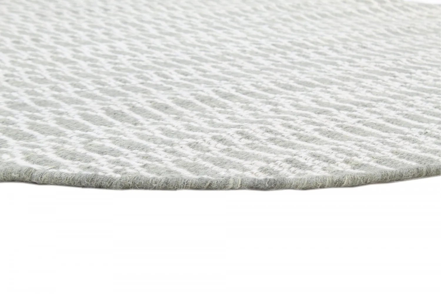 Kruhový koberec - Long Stitch (šedý)