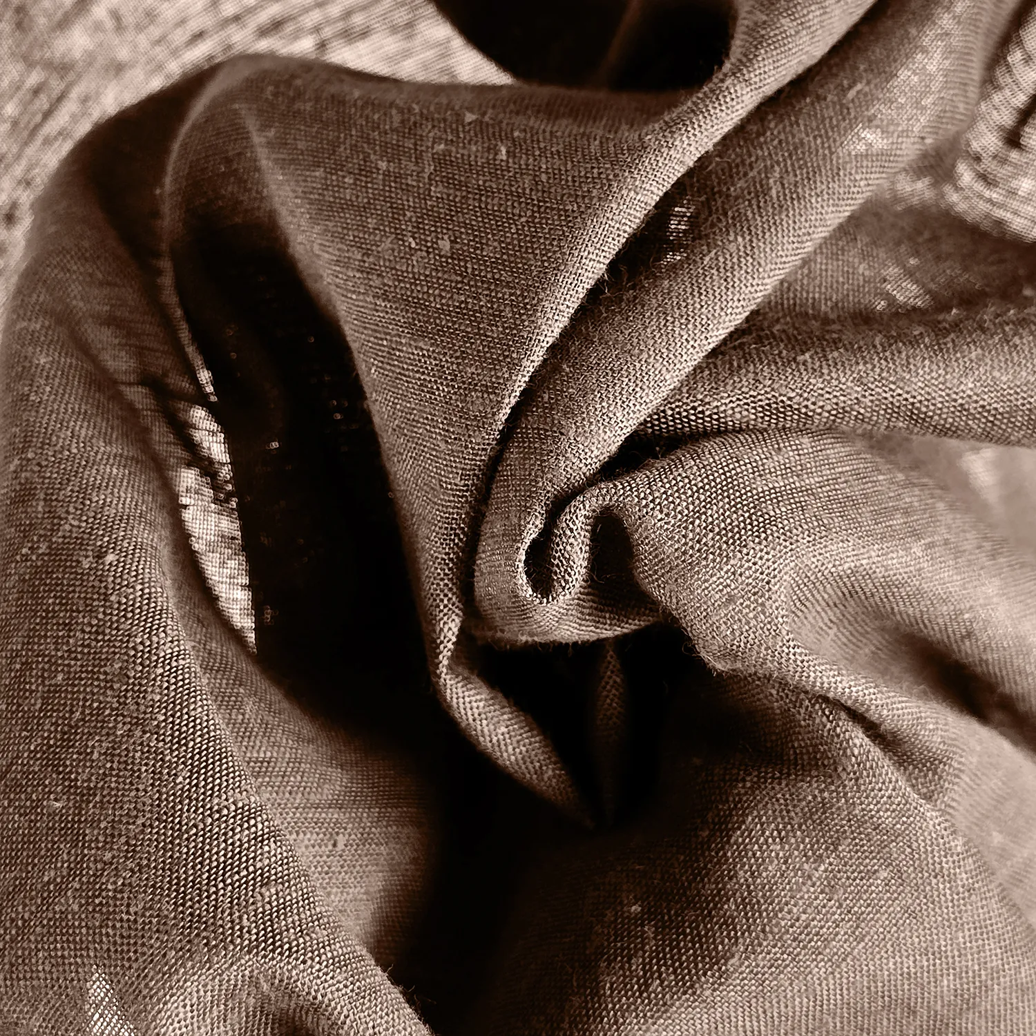 Gardiner 2-Pack - Linnemixgardin Lumira (mörkbrun)