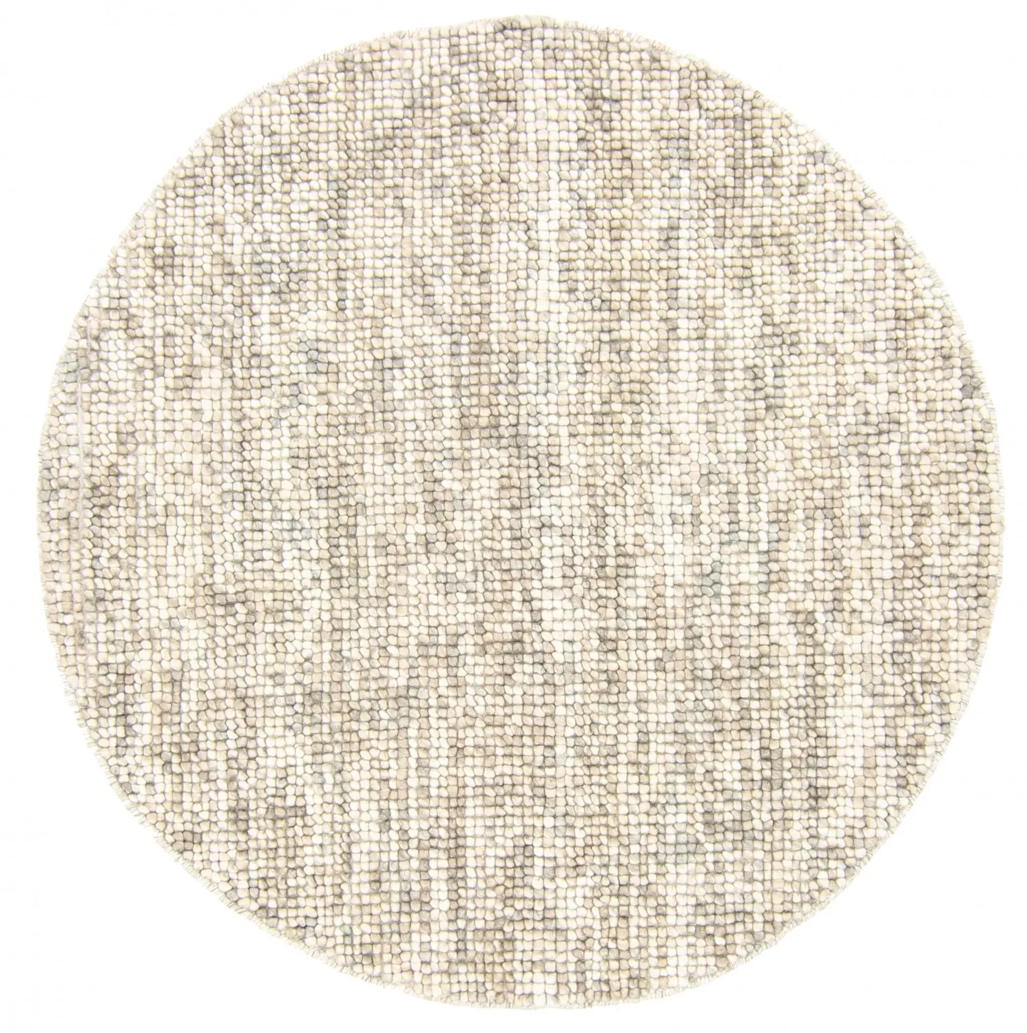 Kruhový koberec - Luna (béžový)