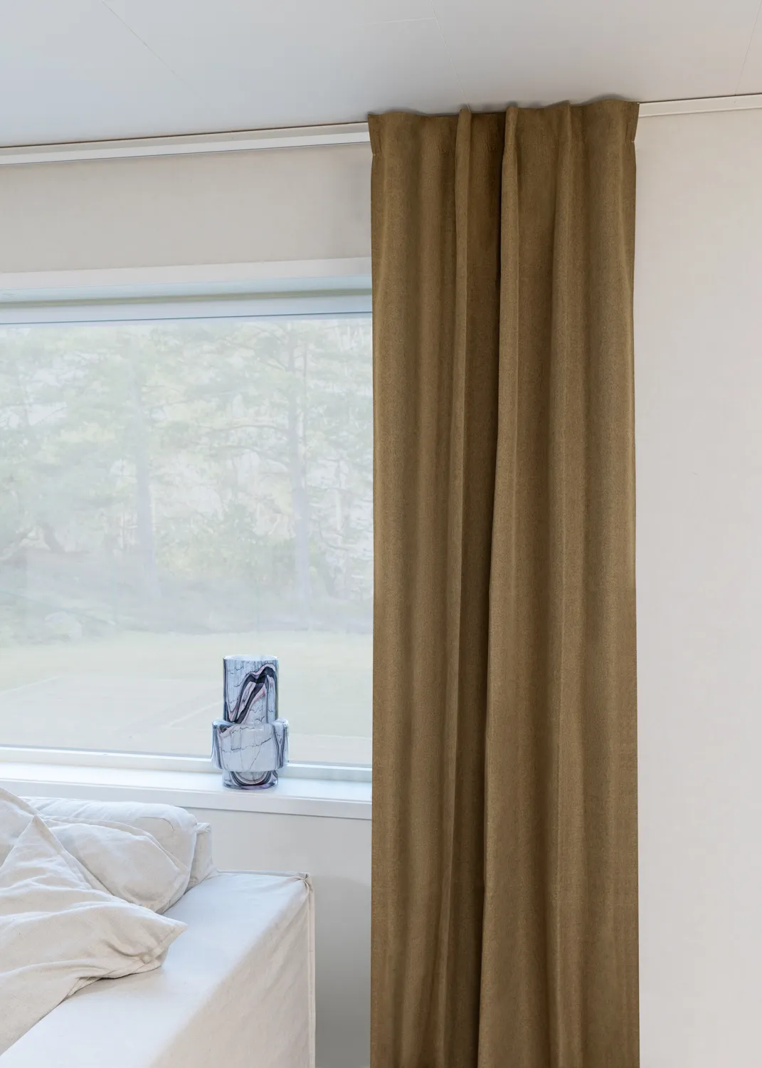 Záclony - Záclona blackout Galilea (tmavohnedá)