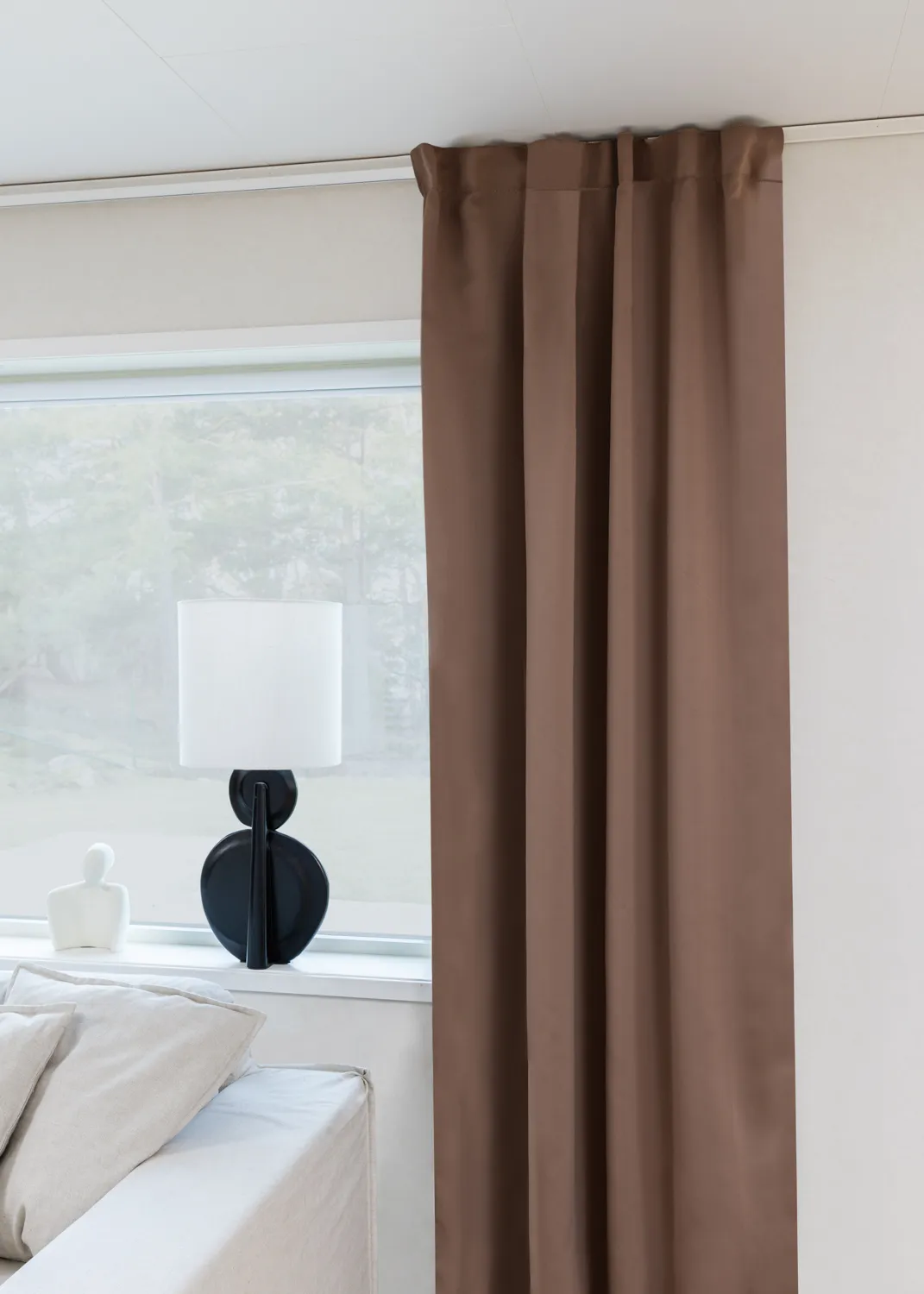 Záclony - Záclona blackout Alina (káva)