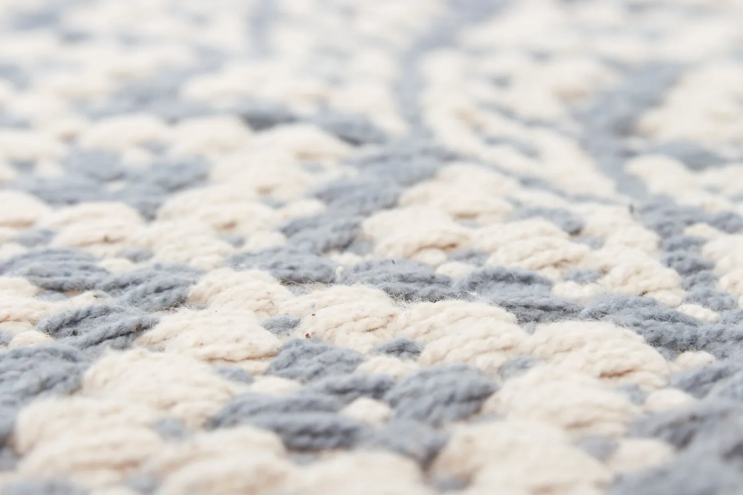 Koberec z kusov - Lykke (šedá/svetlo modrá)