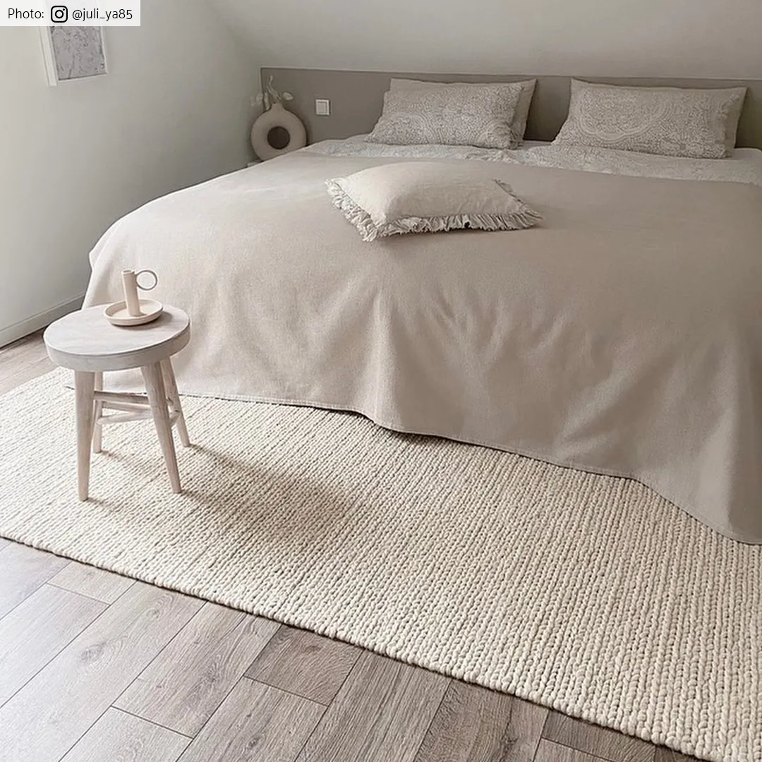 Vlnený koberec - Lynmouth (krémový)