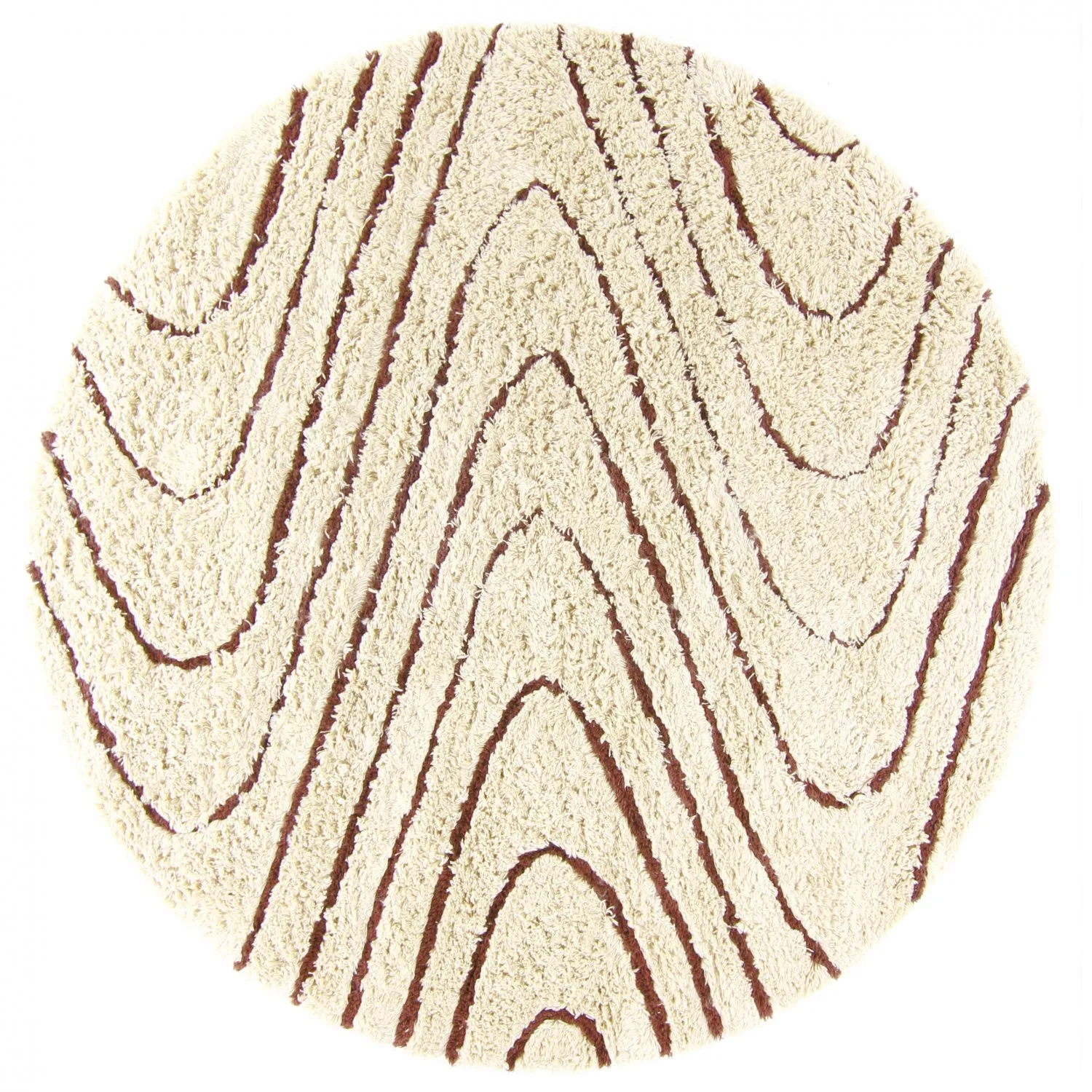 Kruhový koberec - Mali (offwhite)