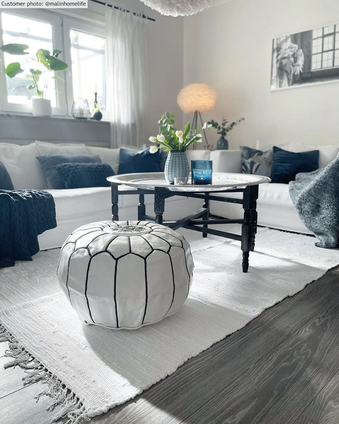 Koberec z kusov - Silje (biela)