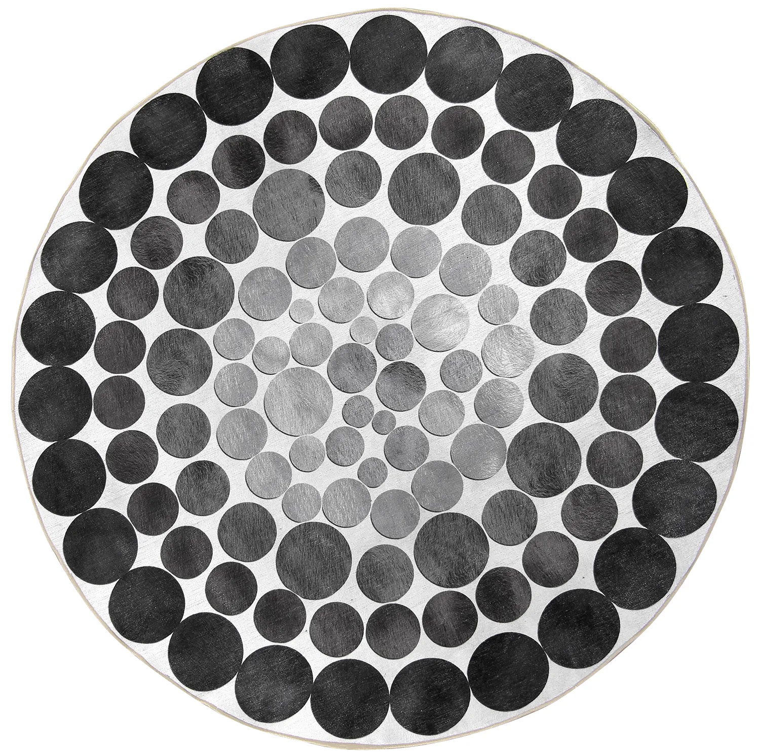 Kruhový koberec - Marineo (šedá)