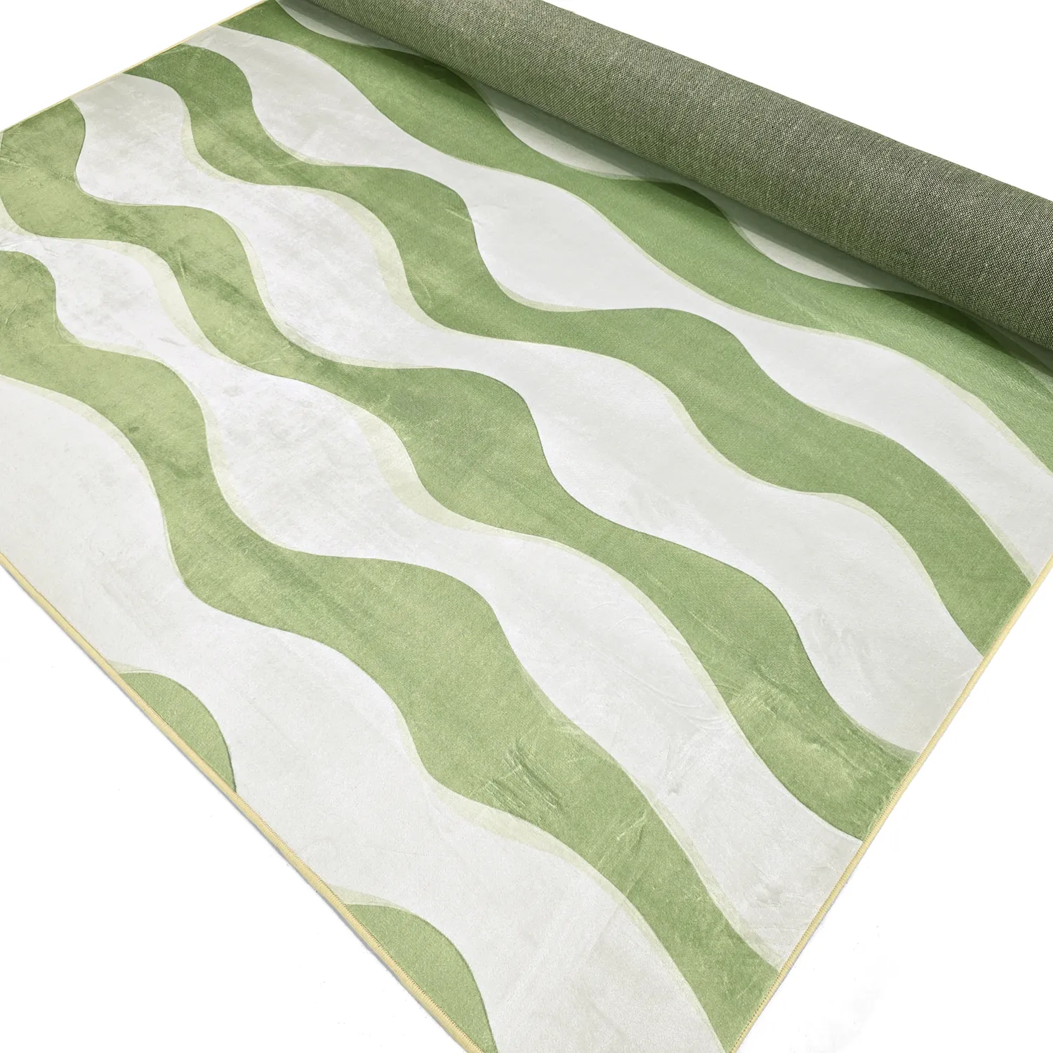 Koberec Wilton - Marsala (zelený/biely)