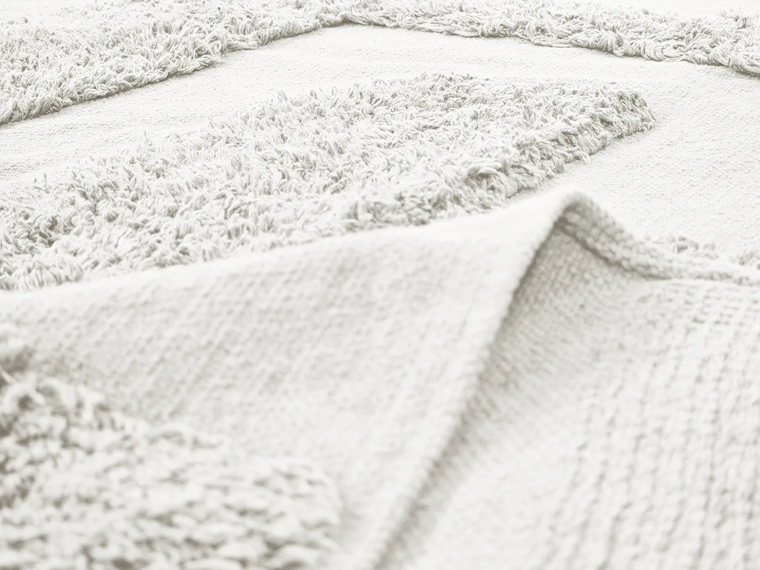 Kolo koberce - Alexa Natural Cotton Shaggy (offwhite)