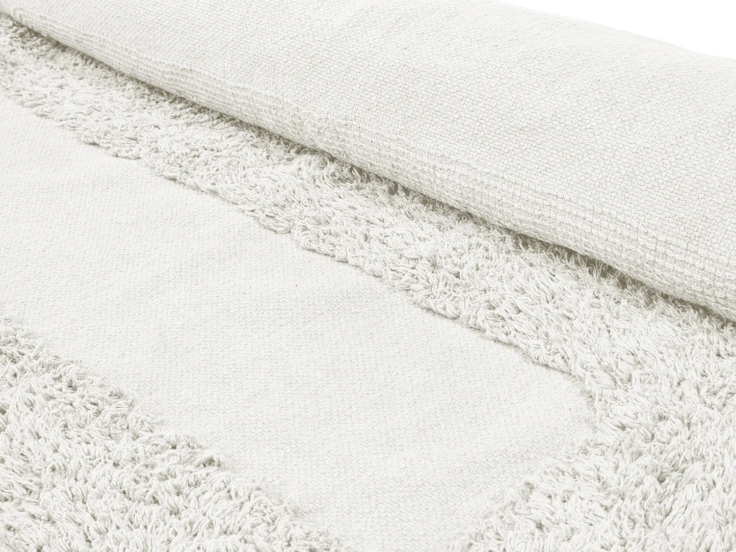 Kolo koberce - Alexa Natural Cotton Shaggy (offwhite)