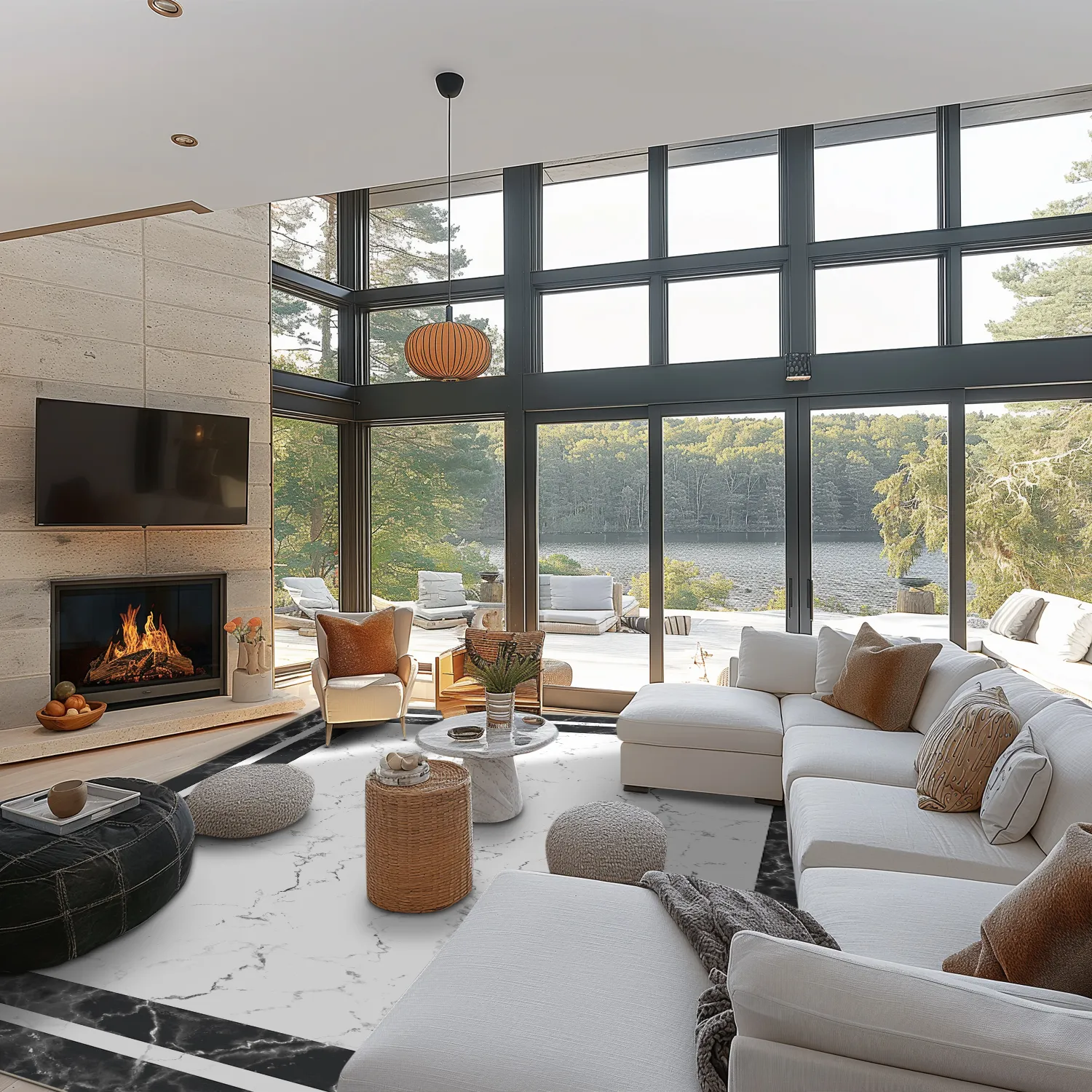 Wilton koberec - Amaliada (čierna/biela)